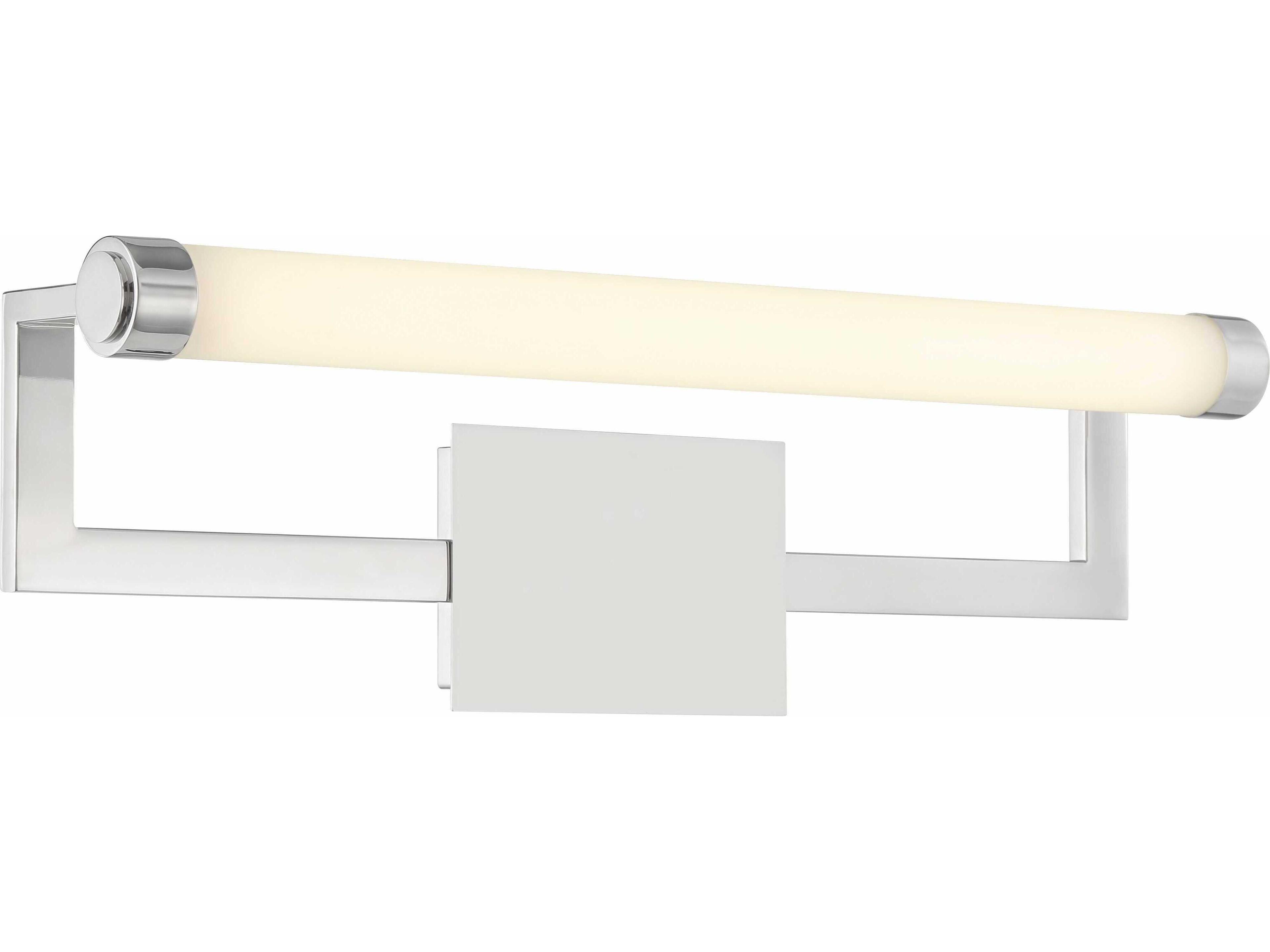 Clinton 1-Light Polished Nickel Vanity Light