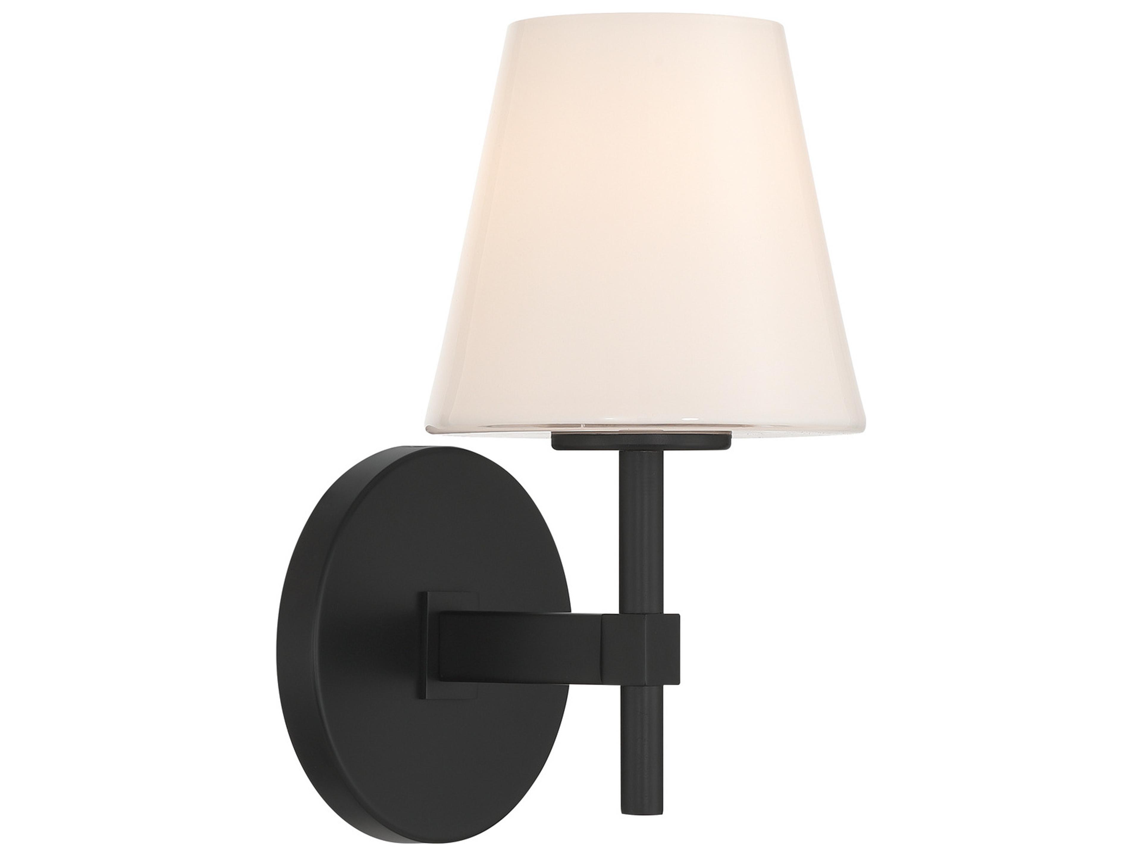 Colton 1-Light Black Wall Sconce