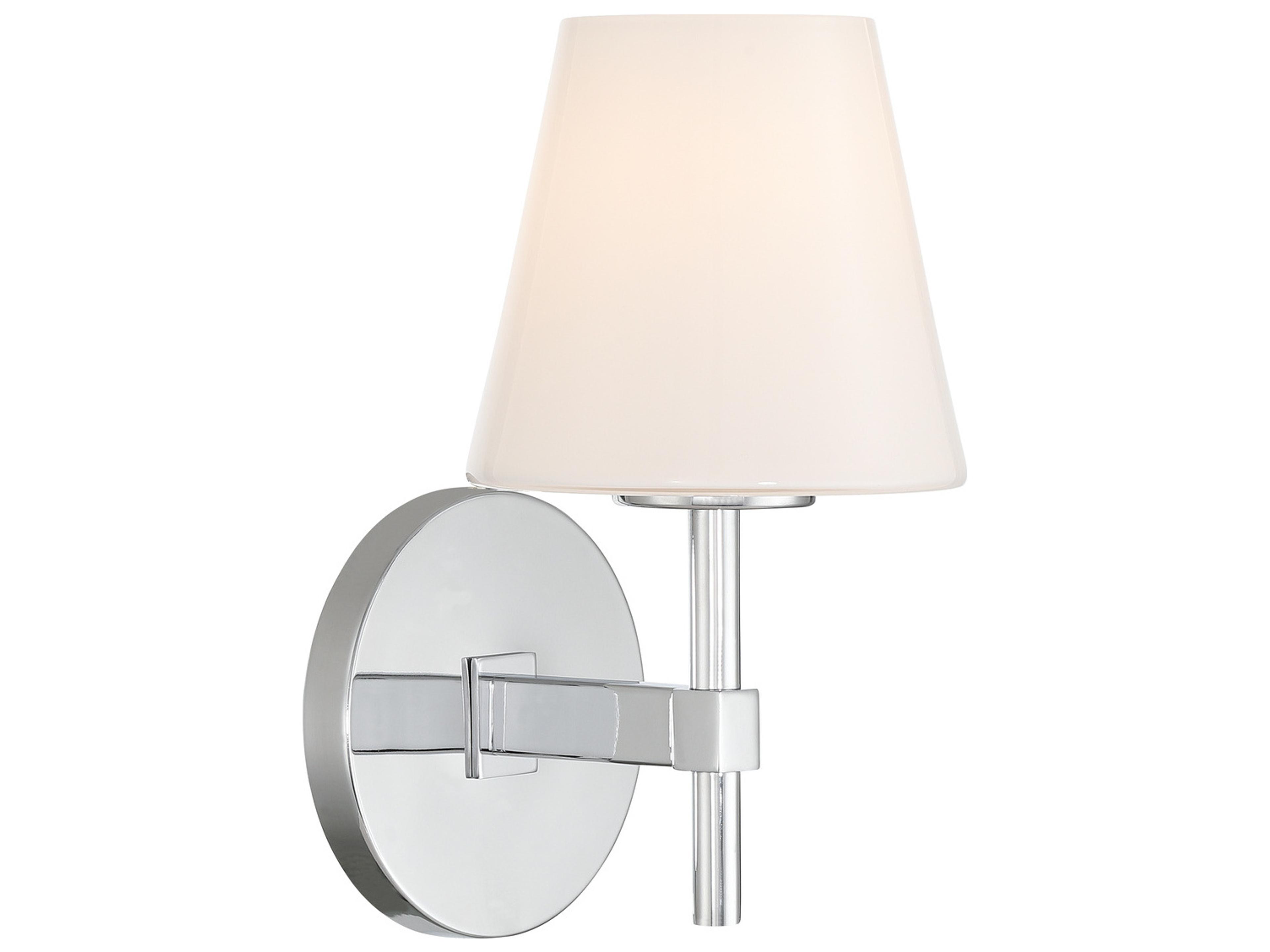 Colton 1-Light Silver Wall Sconce