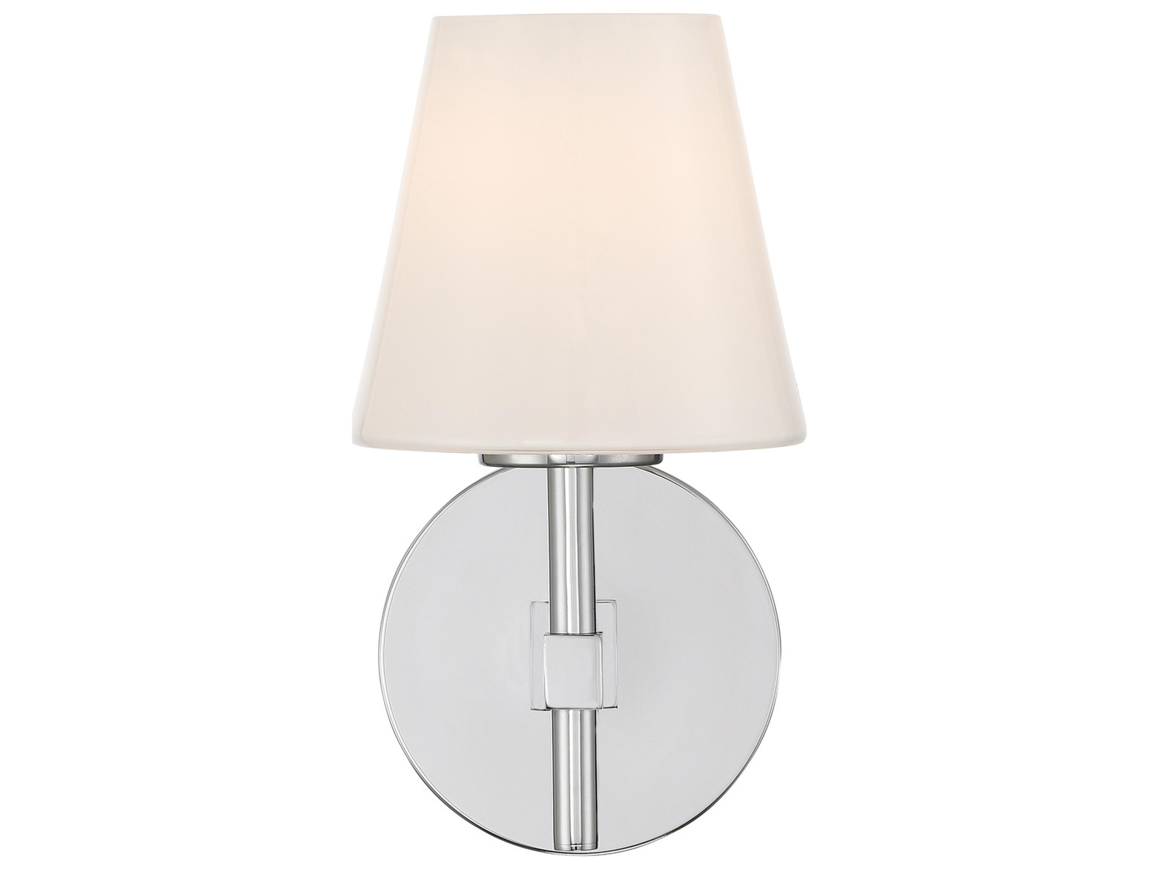 Crystorama Colton 1-Light Silver Wall Sconce
