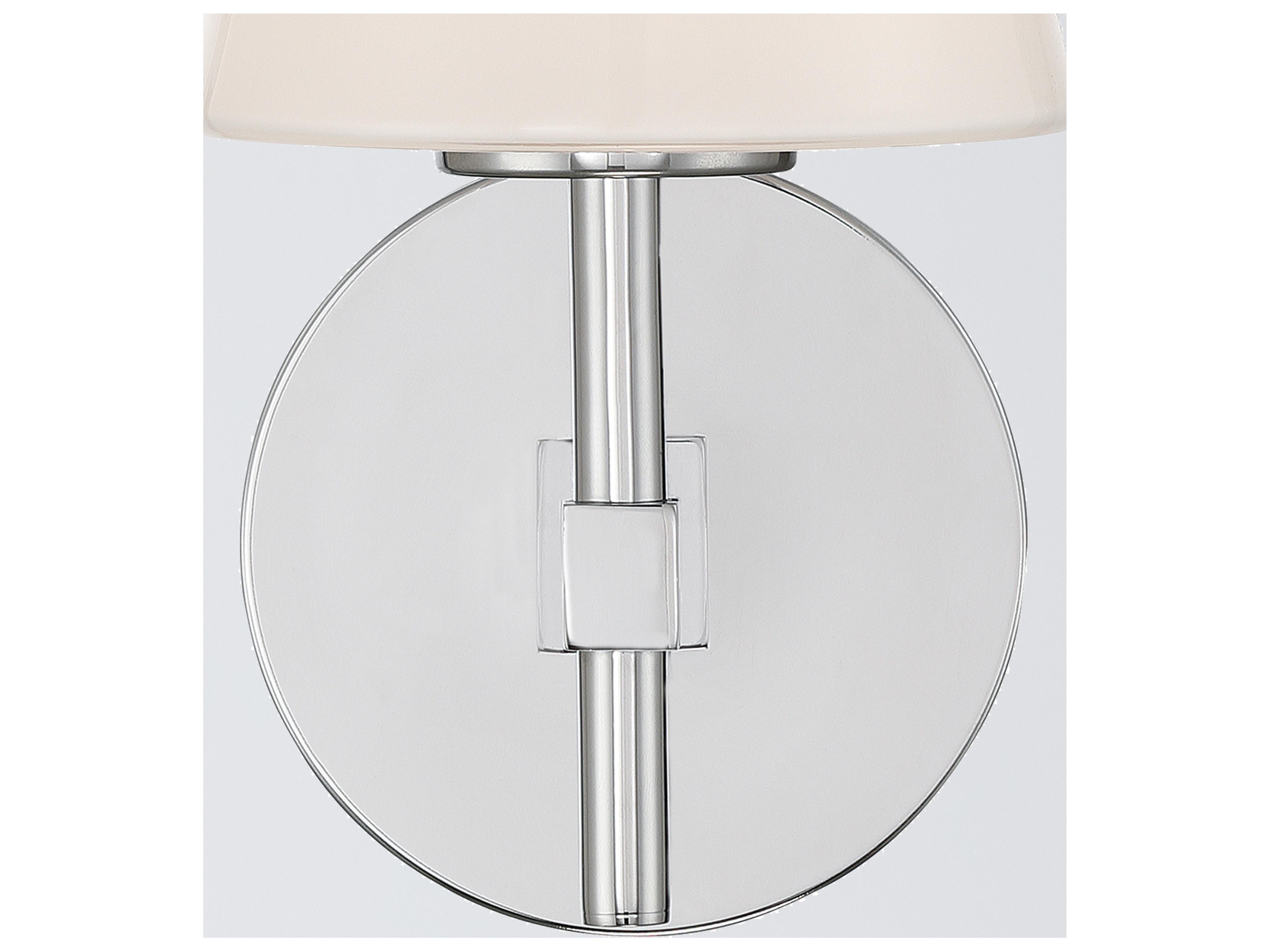 Crystorama Colton 1-Light Silver Wall Sconce