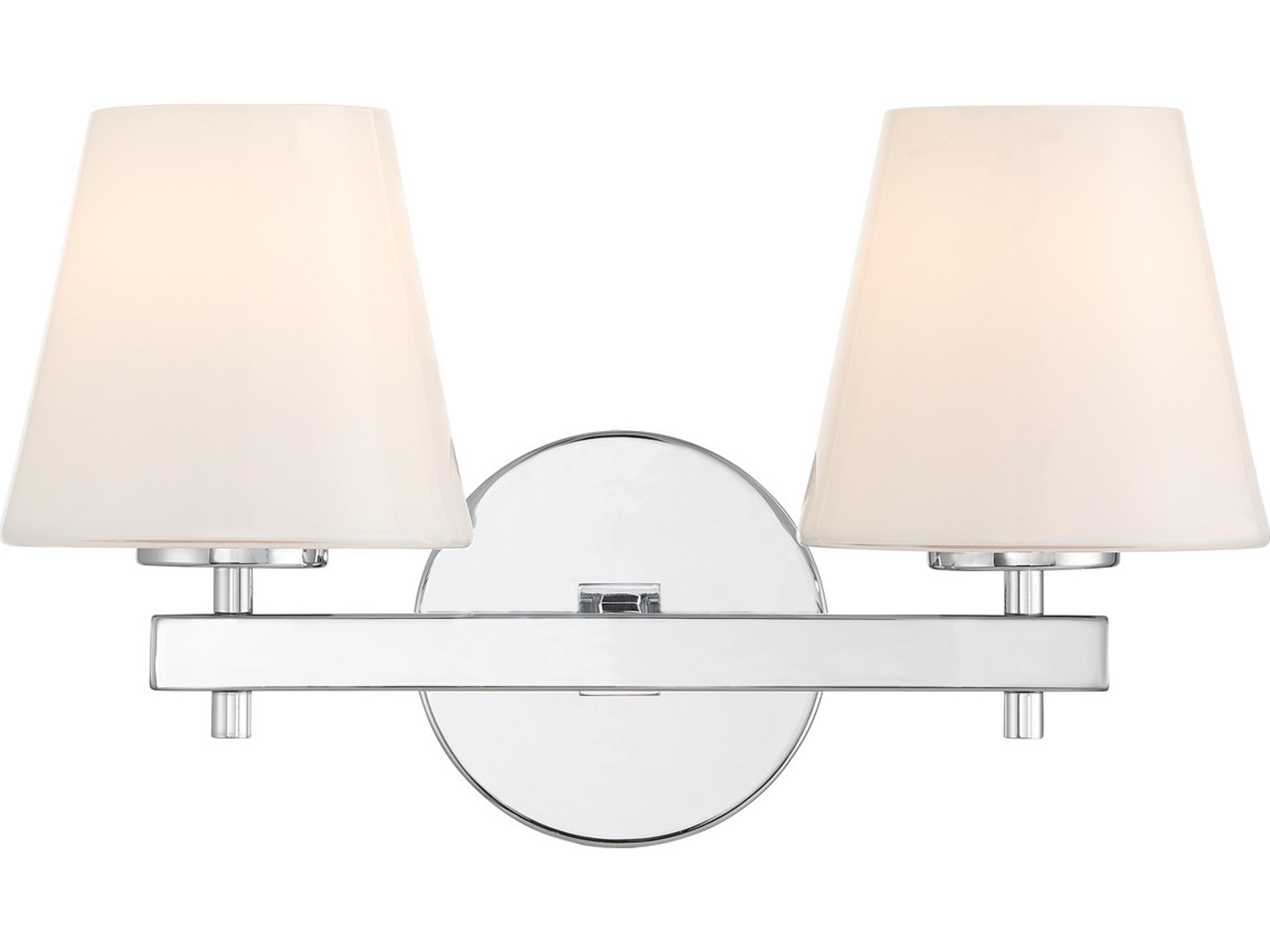 Colton 2-Light Silver Wall Sconce