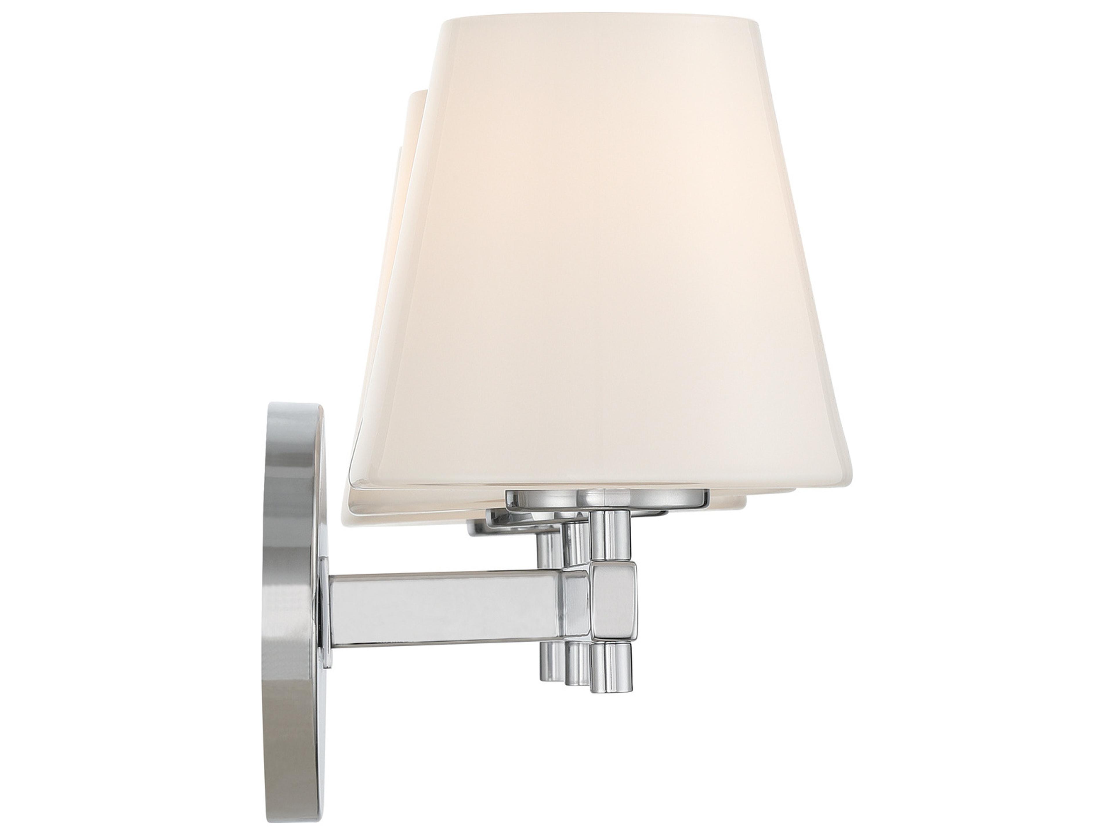 Crystorama Colton 3-Light Silver Vanity Light