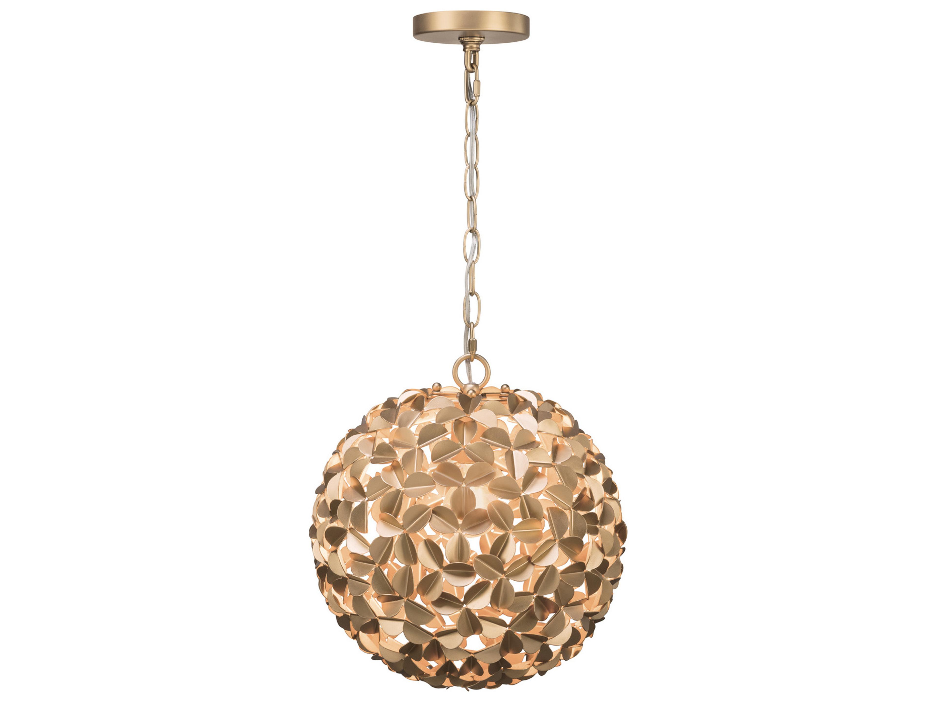 Cora 1-Light Gold Pendant