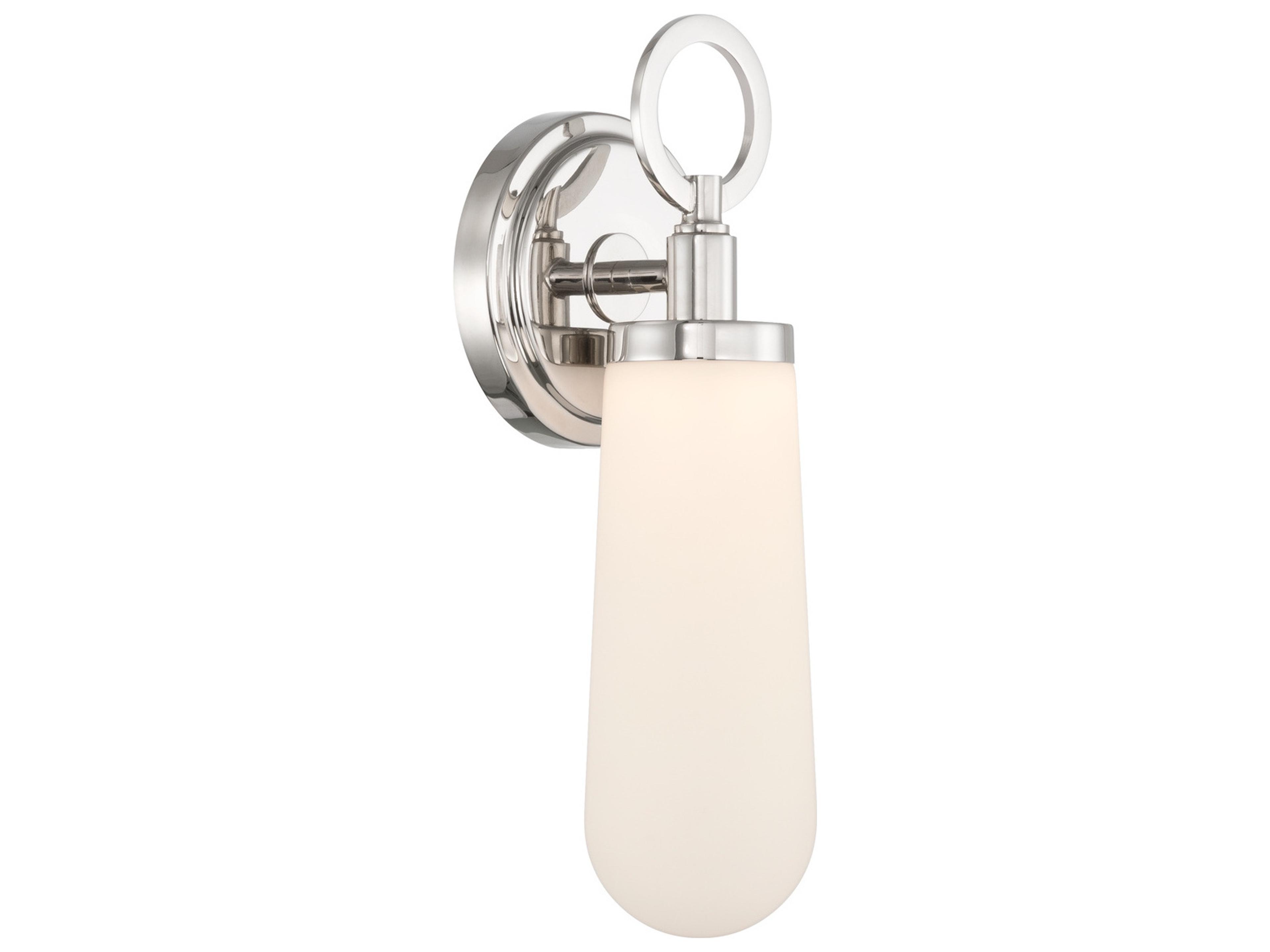 Calvin 1-Light Silver Wall Sconce