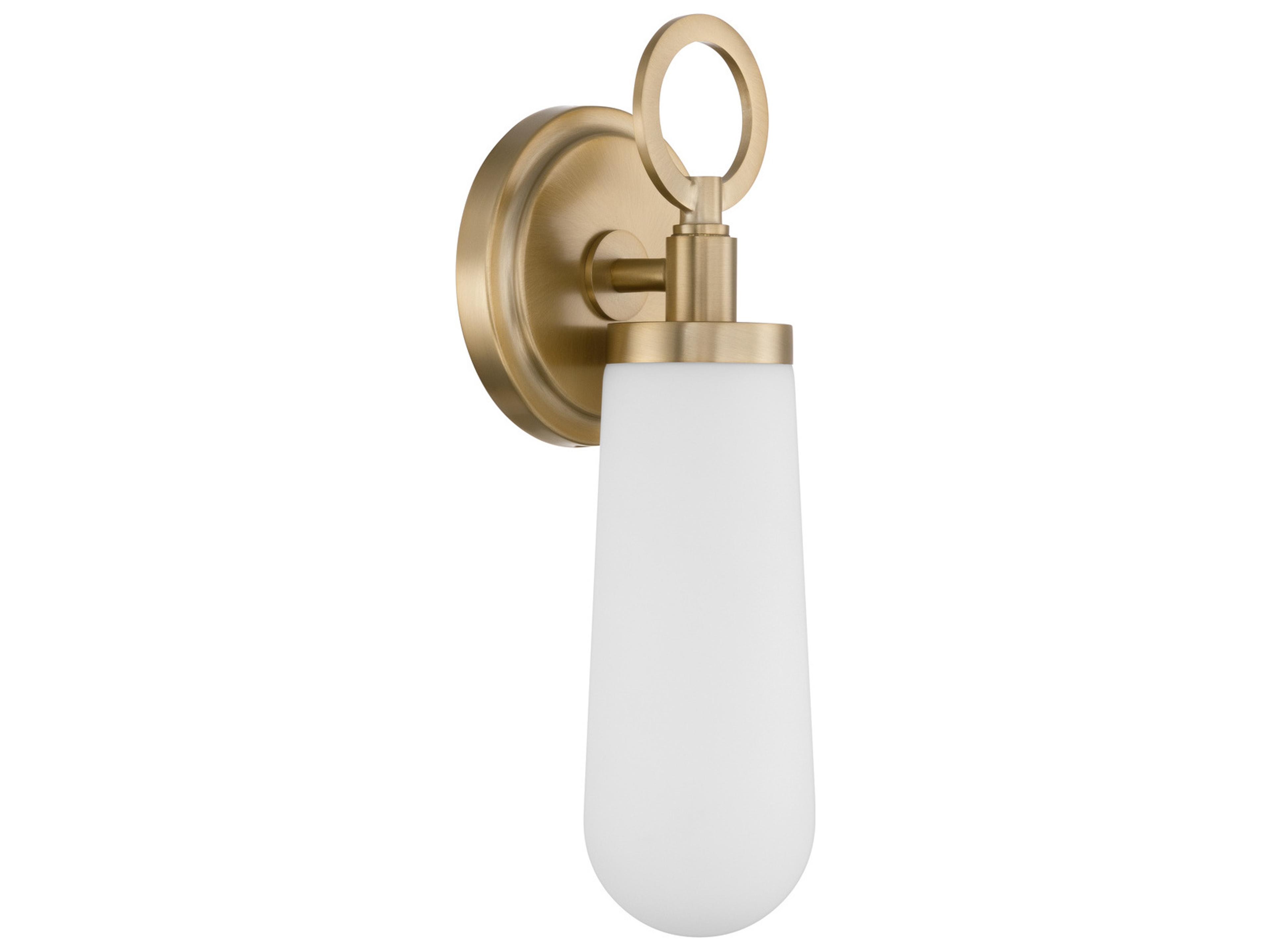 Crystorama Calvin 1-Light Gold Wall Sconce