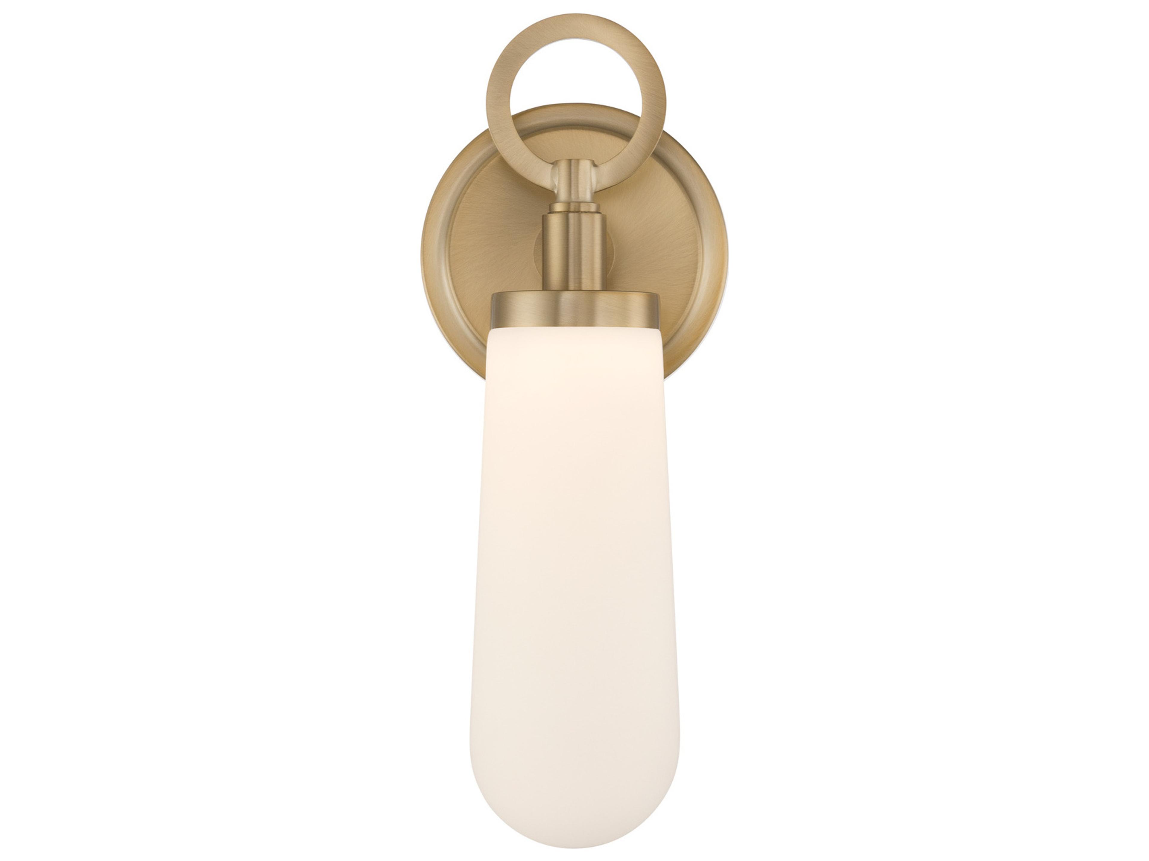 Crystorama Calvin 1-Light Gold Wall Sconce