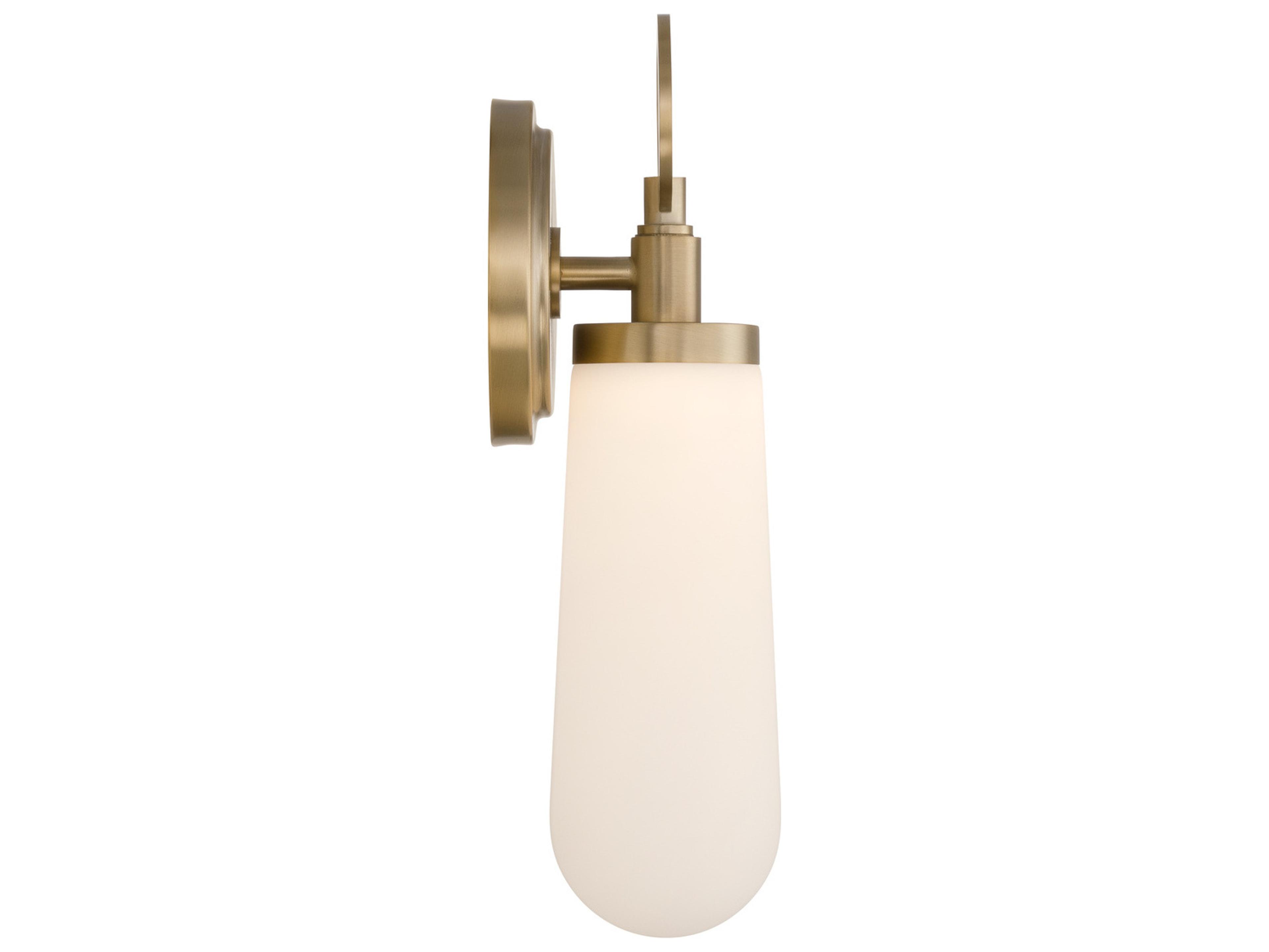 Crystorama Calvin 1-Light Gold Wall Sconce