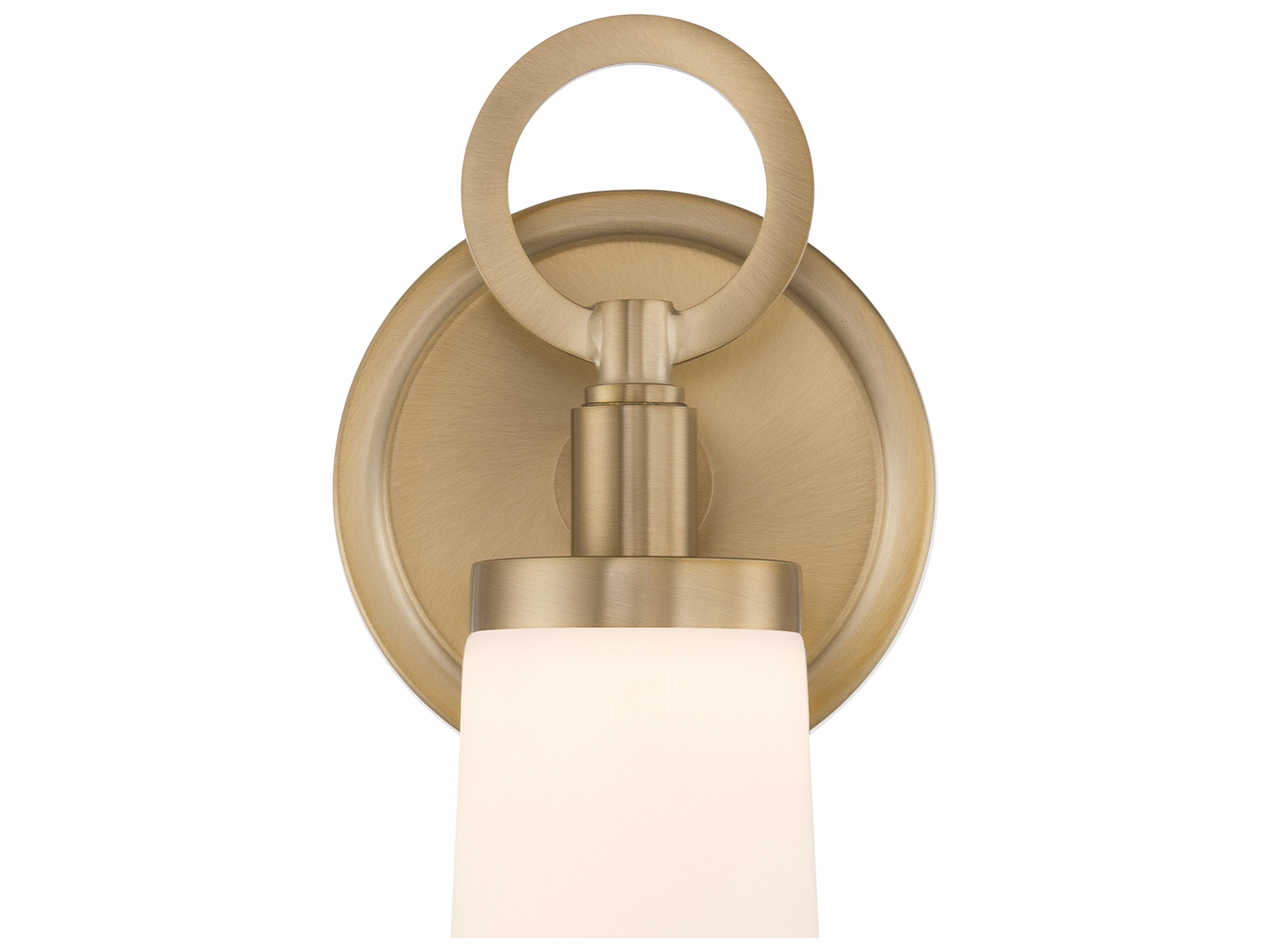Crystorama Calvin 1-Light Gold Wall Sconce
