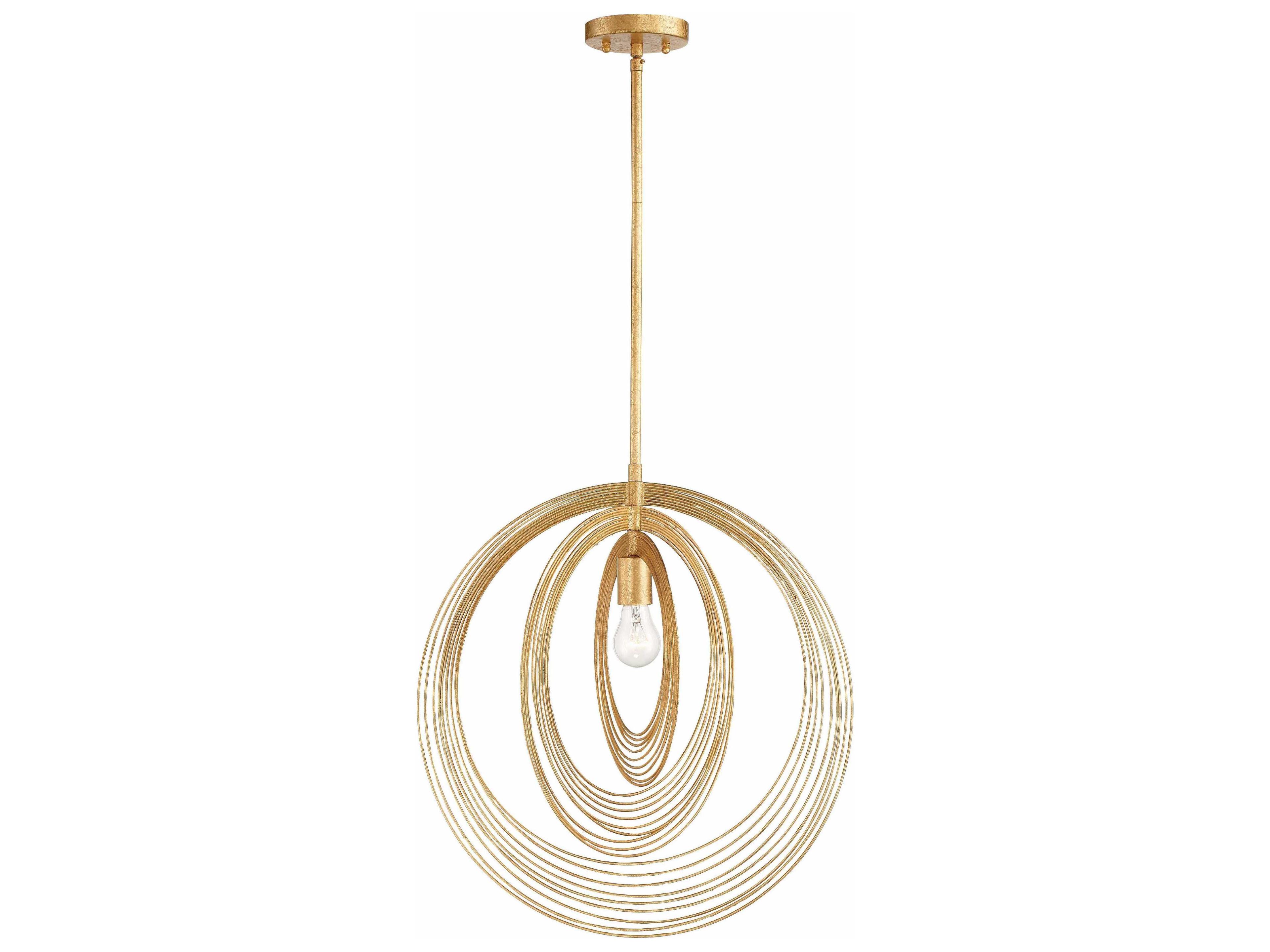 Doral 1-Light Renaissance Gold Geometric Pendant