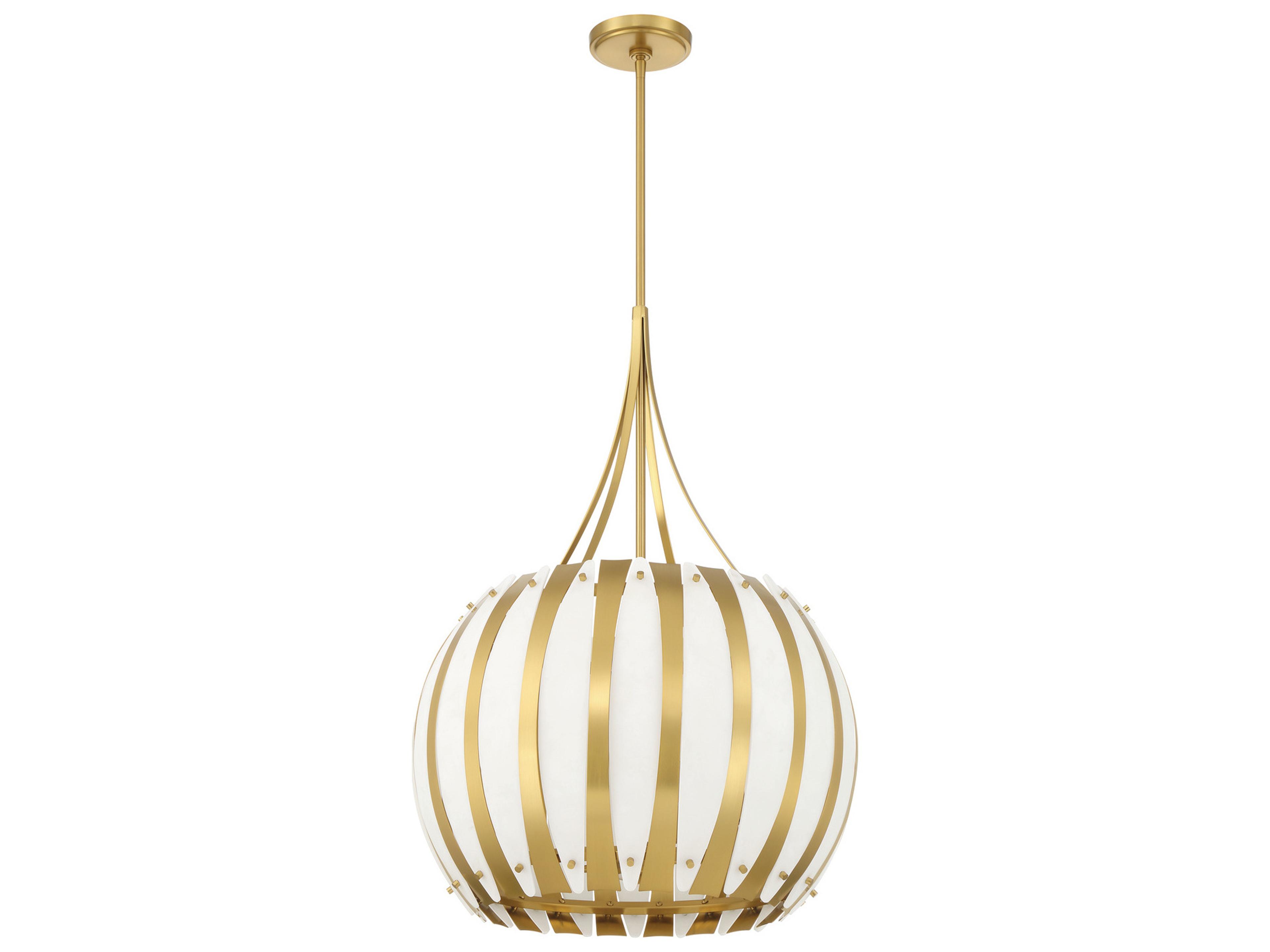 Crystorama Daria 5-Light Gold Pendant