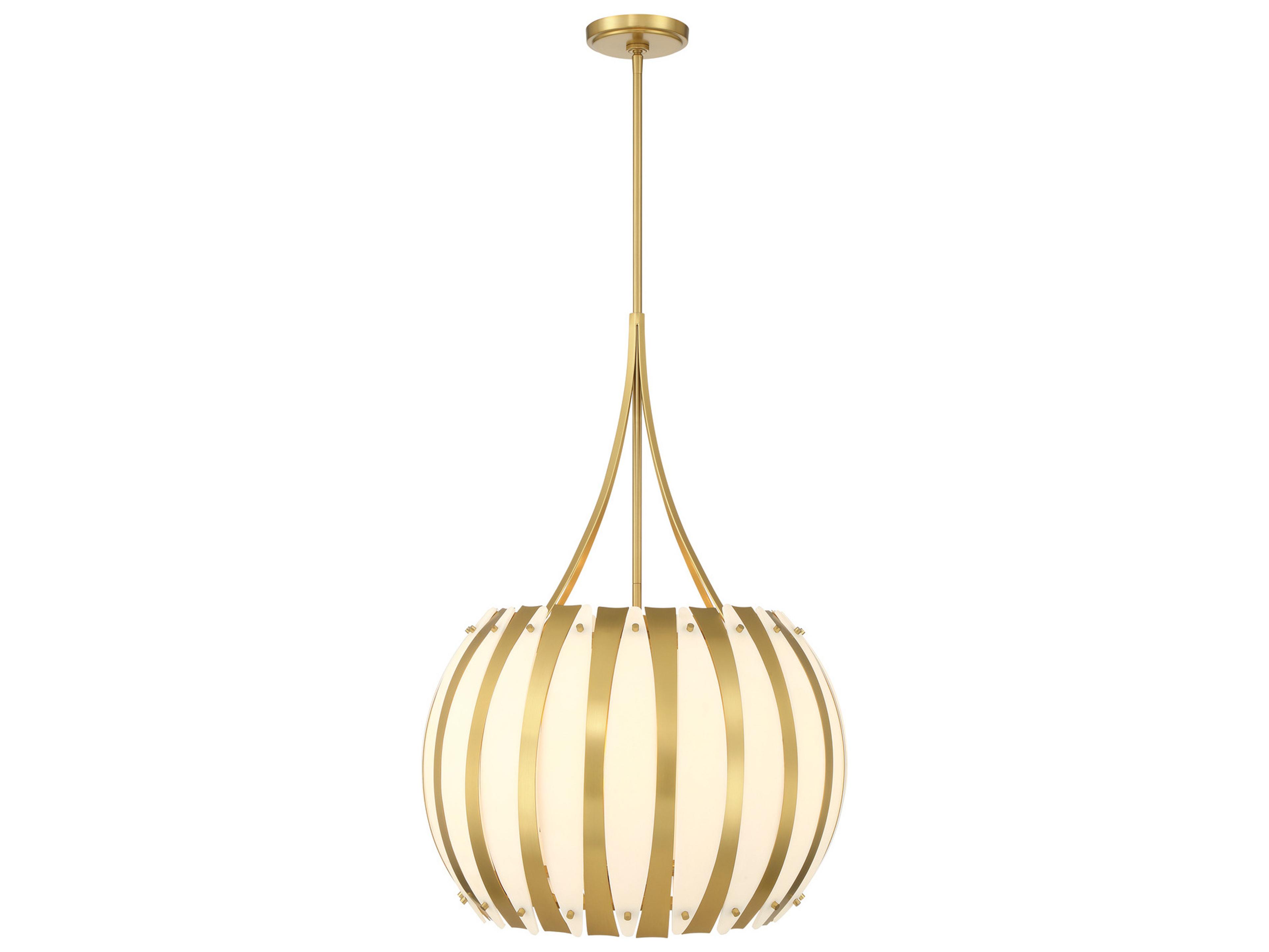 Crystorama Daria 5-Light Gold Pendant