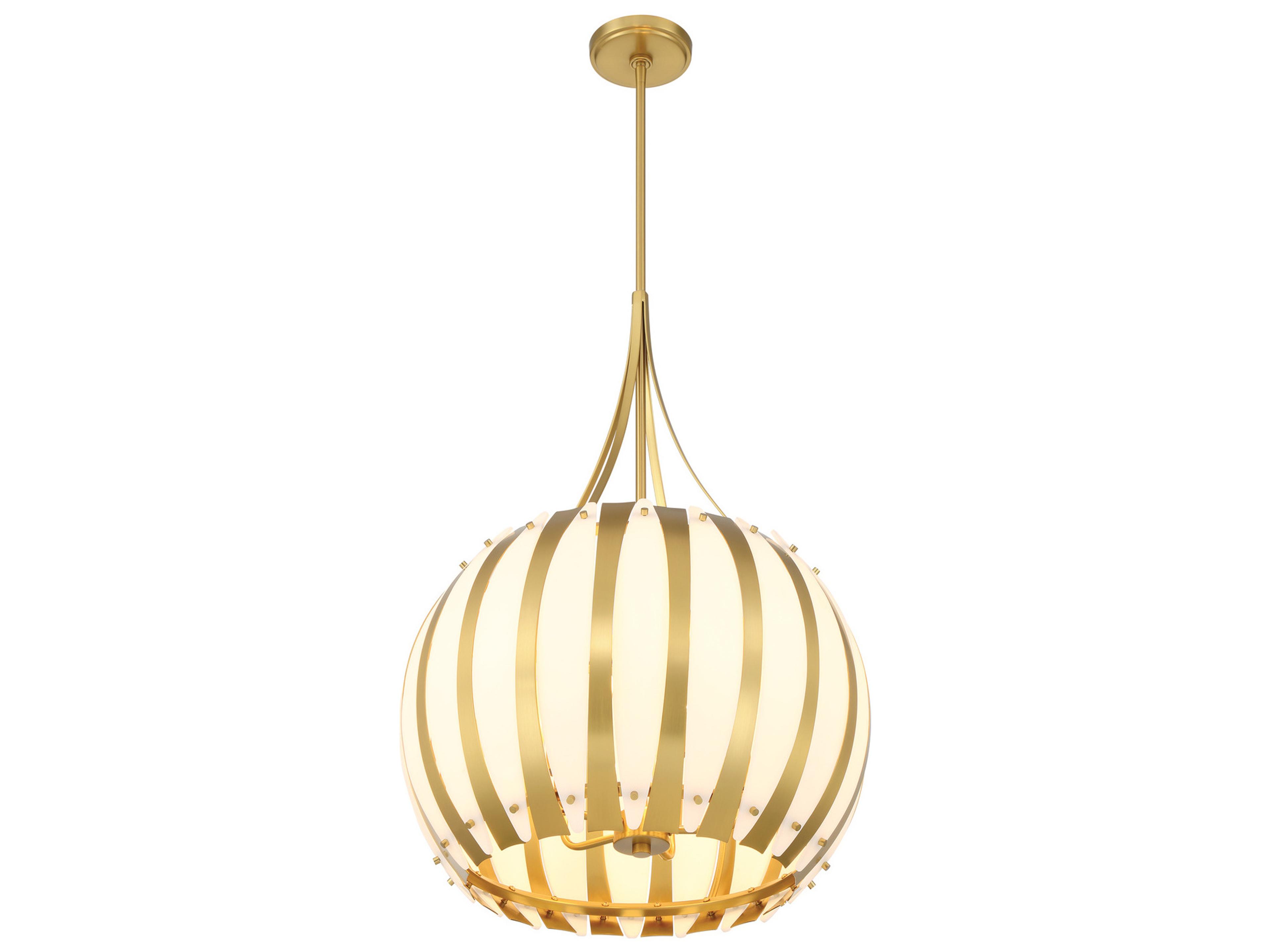 Crystorama Daria 5-Light Gold Pendant