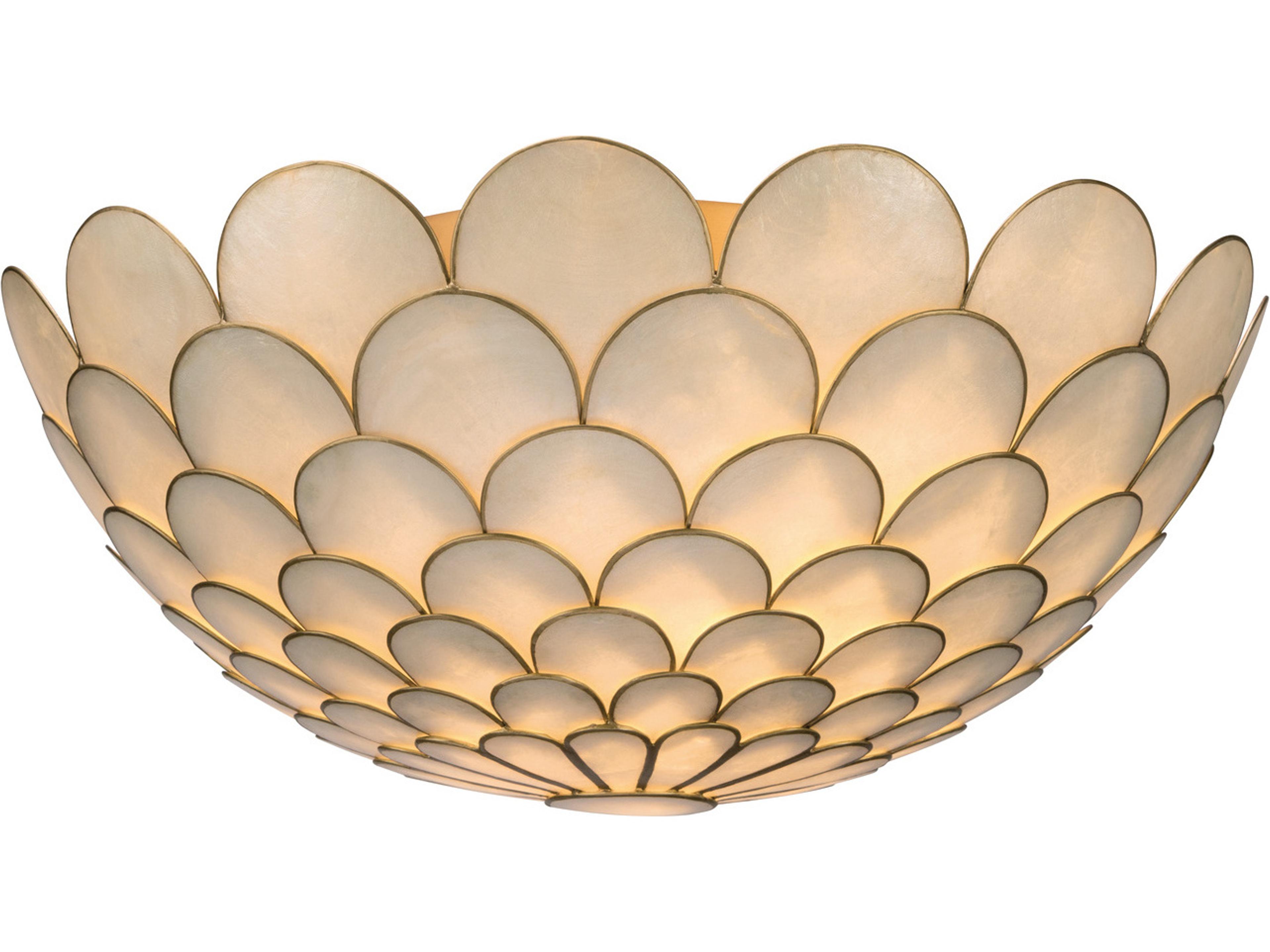 Crystorama Darby 3-Light Gold Semi Flush Mount