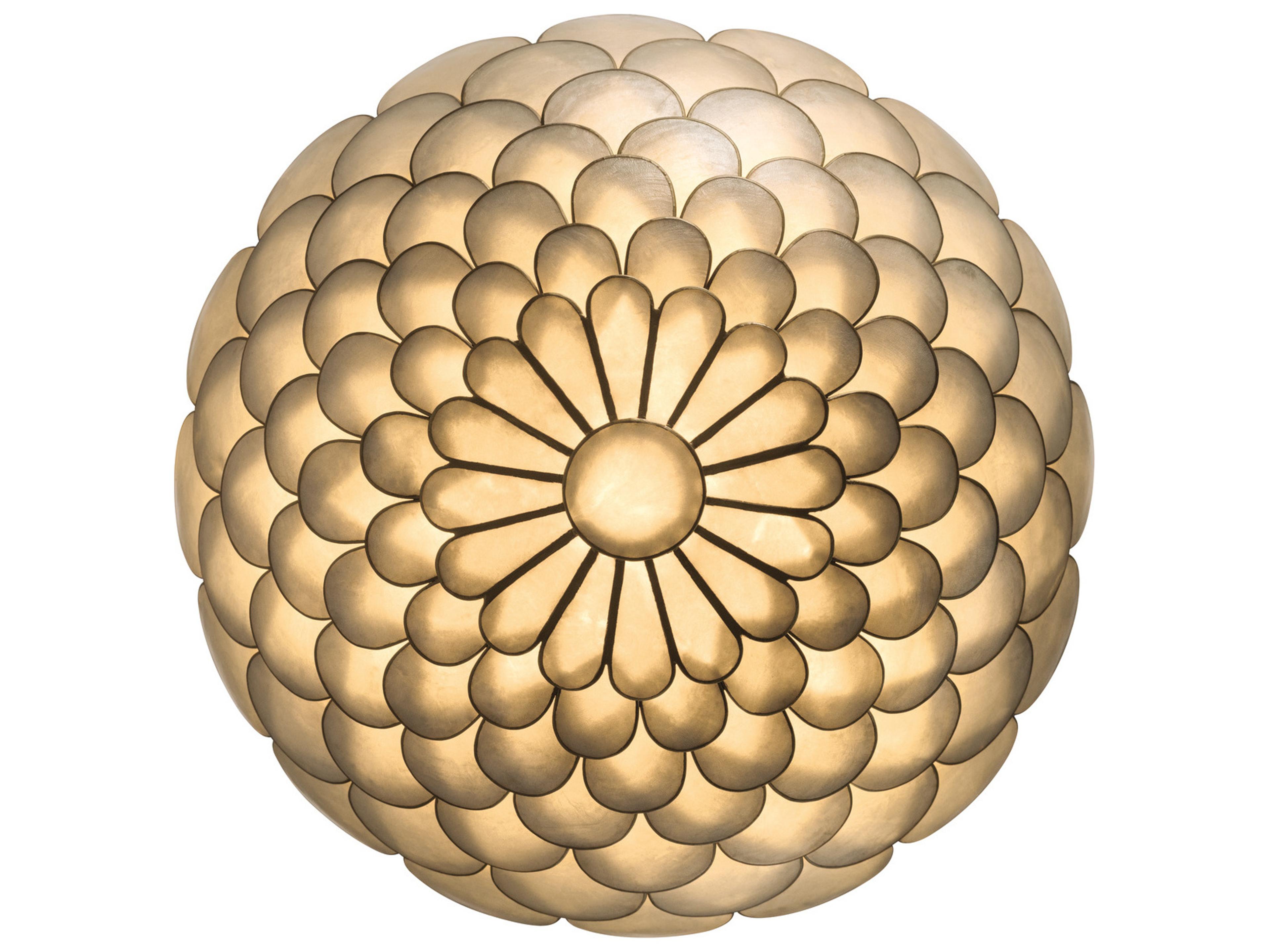 Crystorama Darby 3-Light Gold Semi Flush Mount