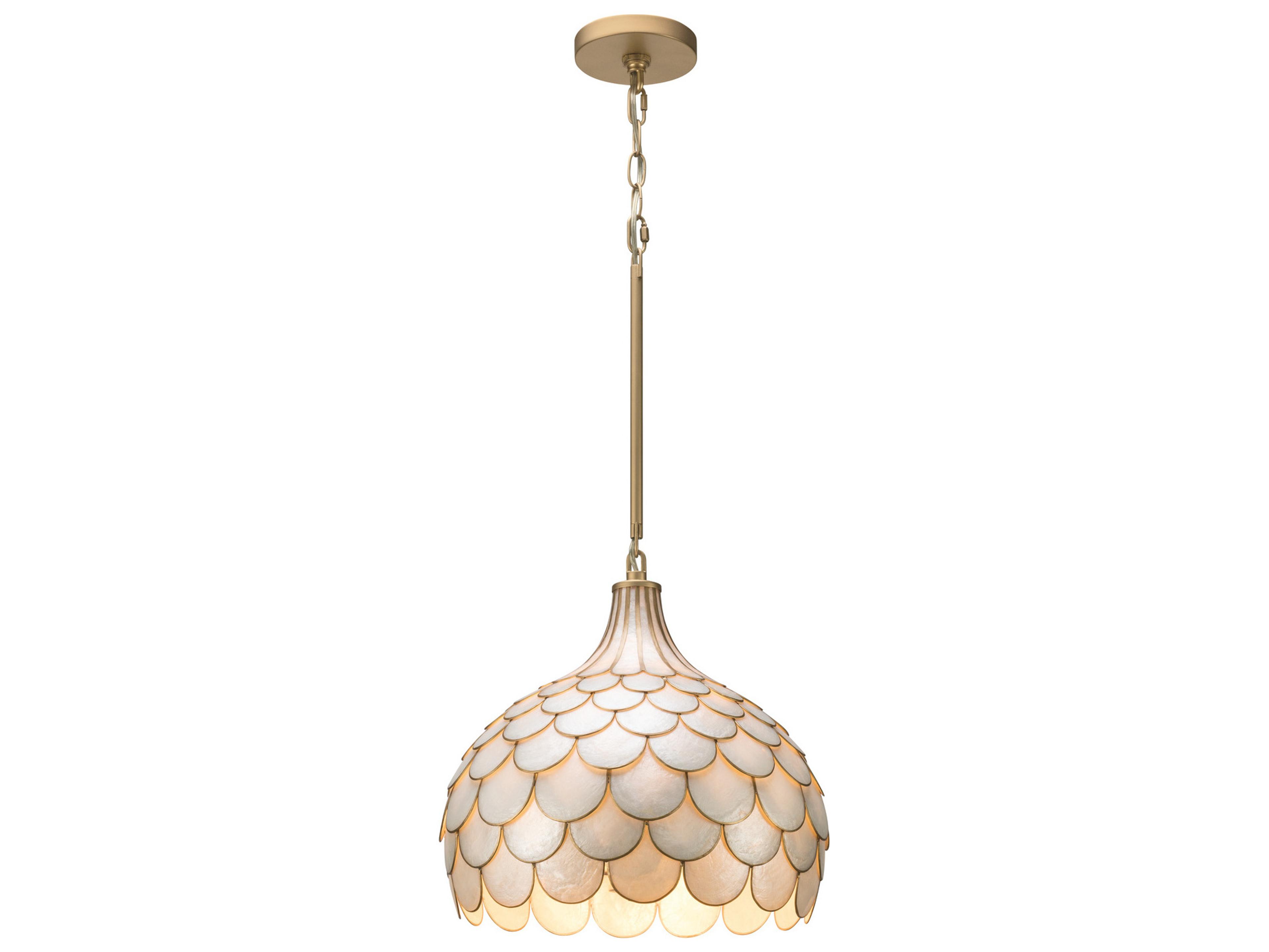 Crystorama Darby 3-Light Gold Pendant