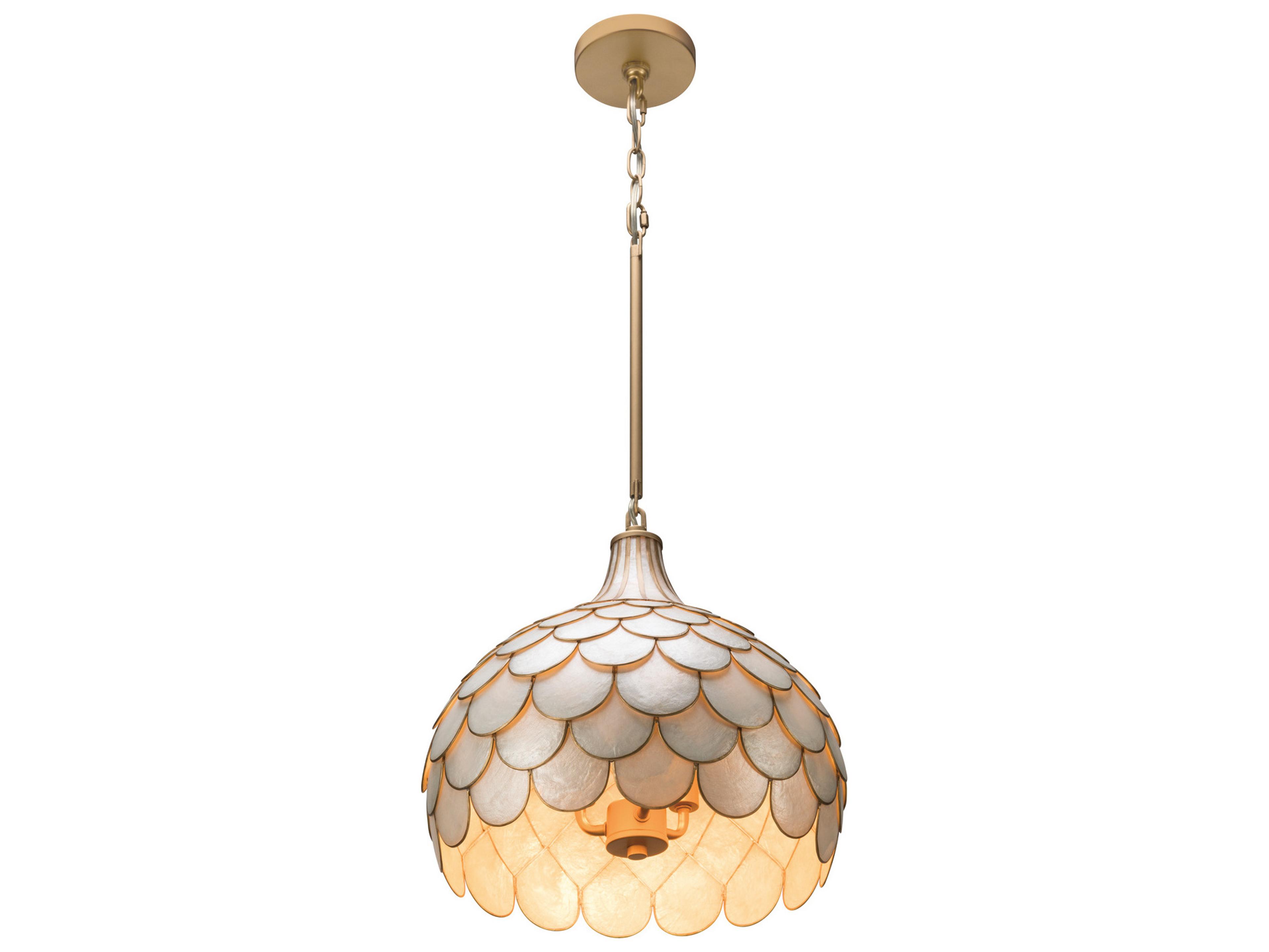 Crystorama Darby 3-Light Gold Pendant