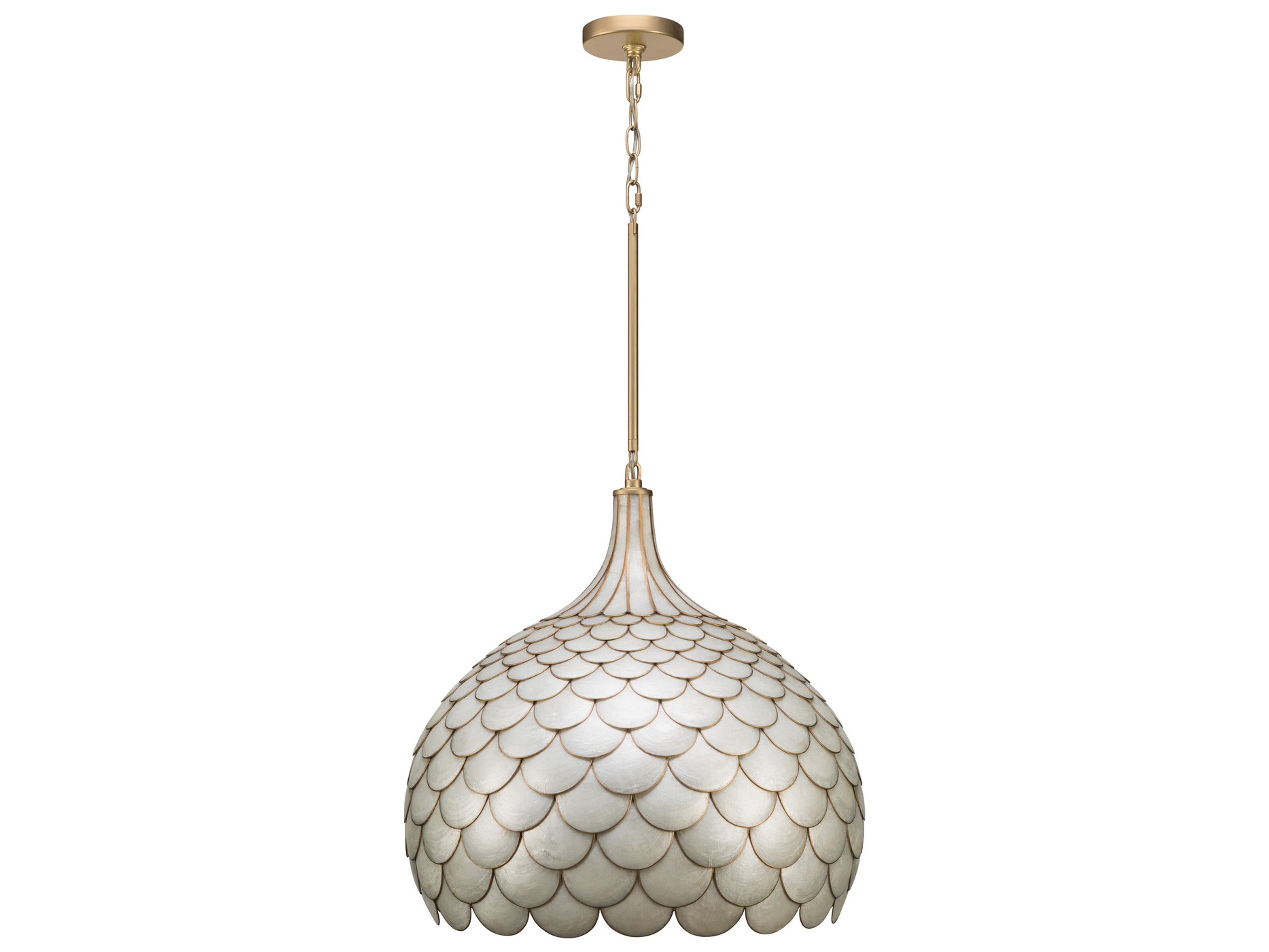 Crystorama Darby 5-Light Gold Pendant