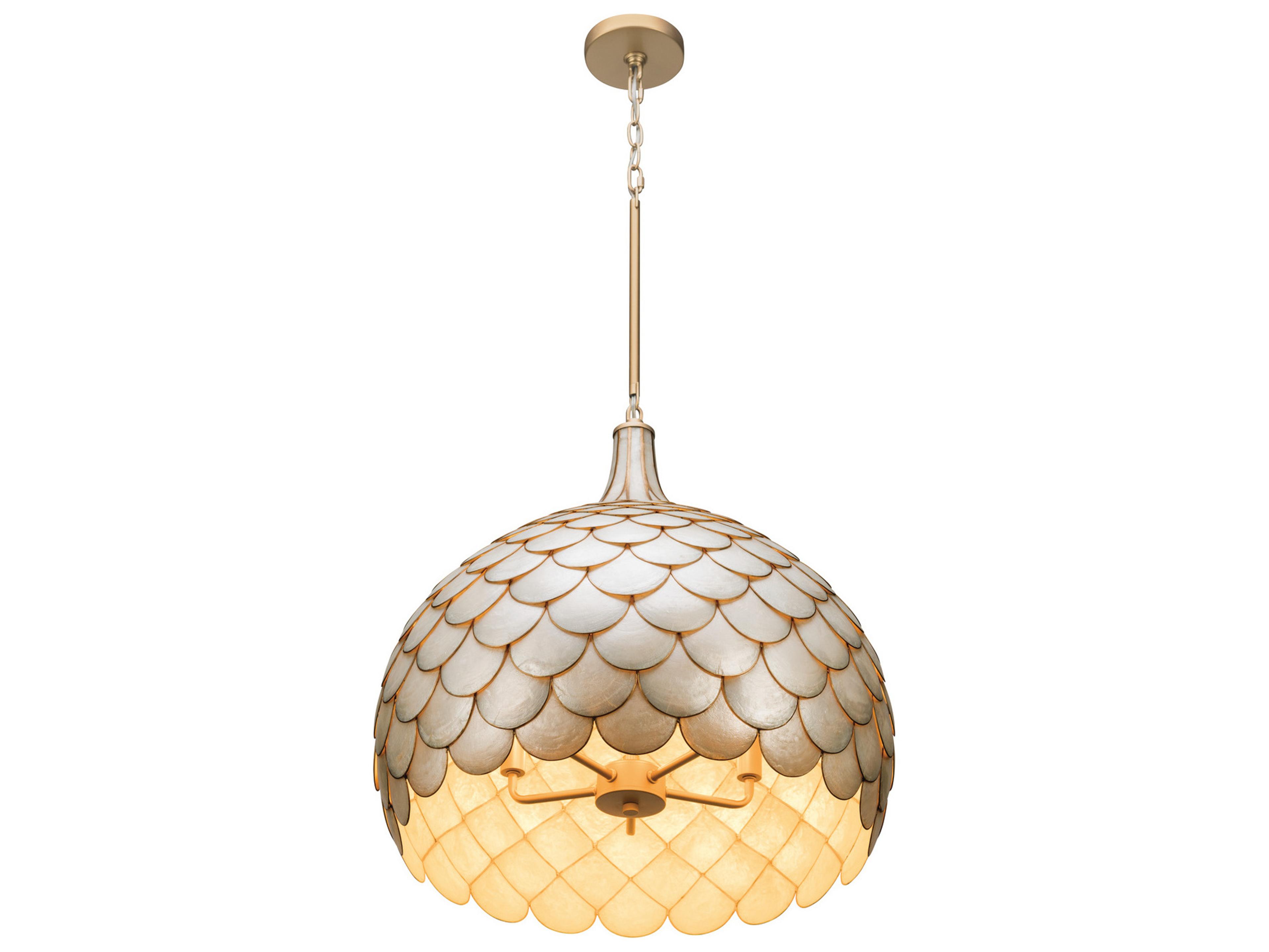 Crystorama Darby 5-Light Gold Pendant