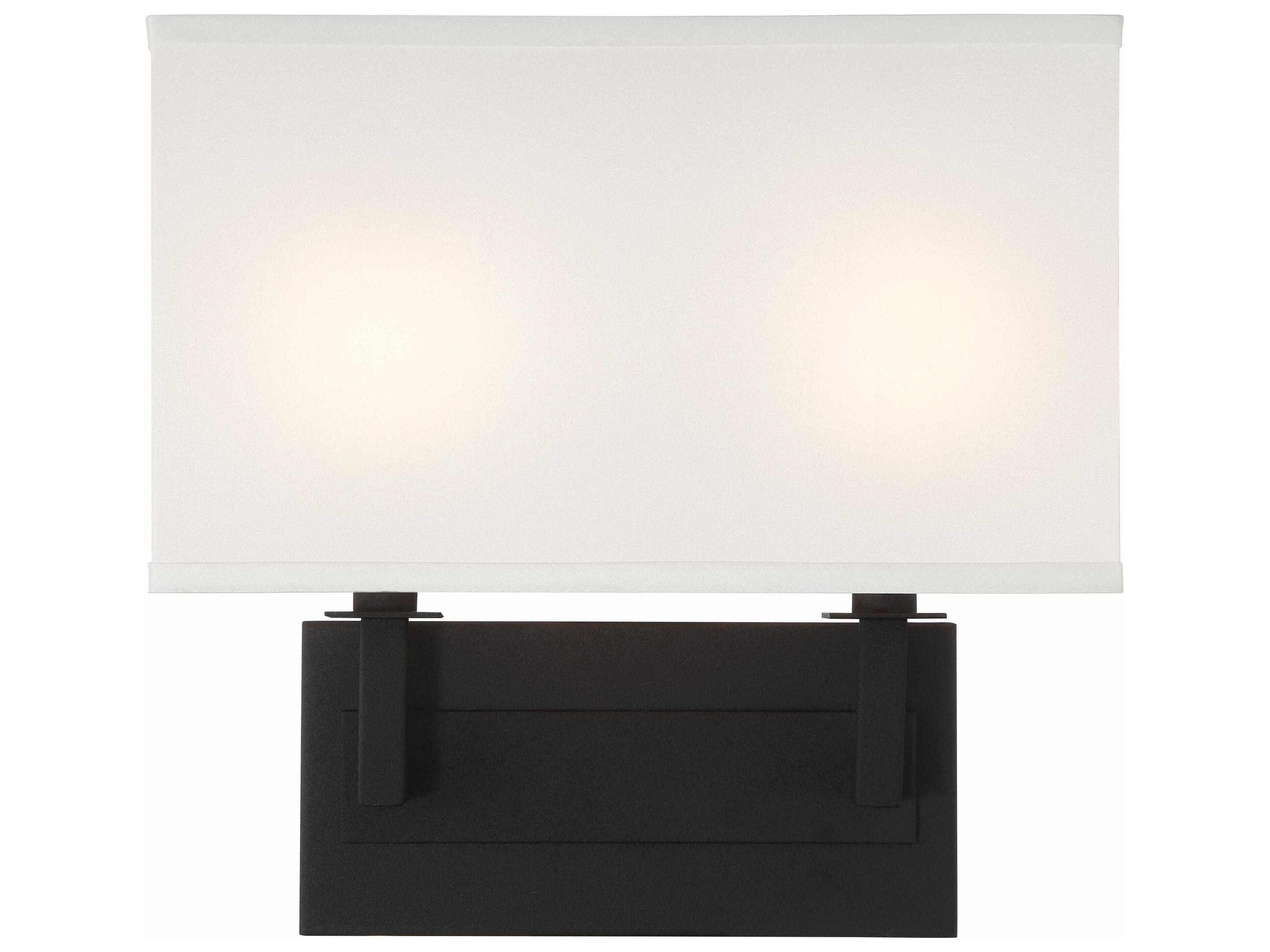 Durham 2-Light Black Forged Wall Sconce