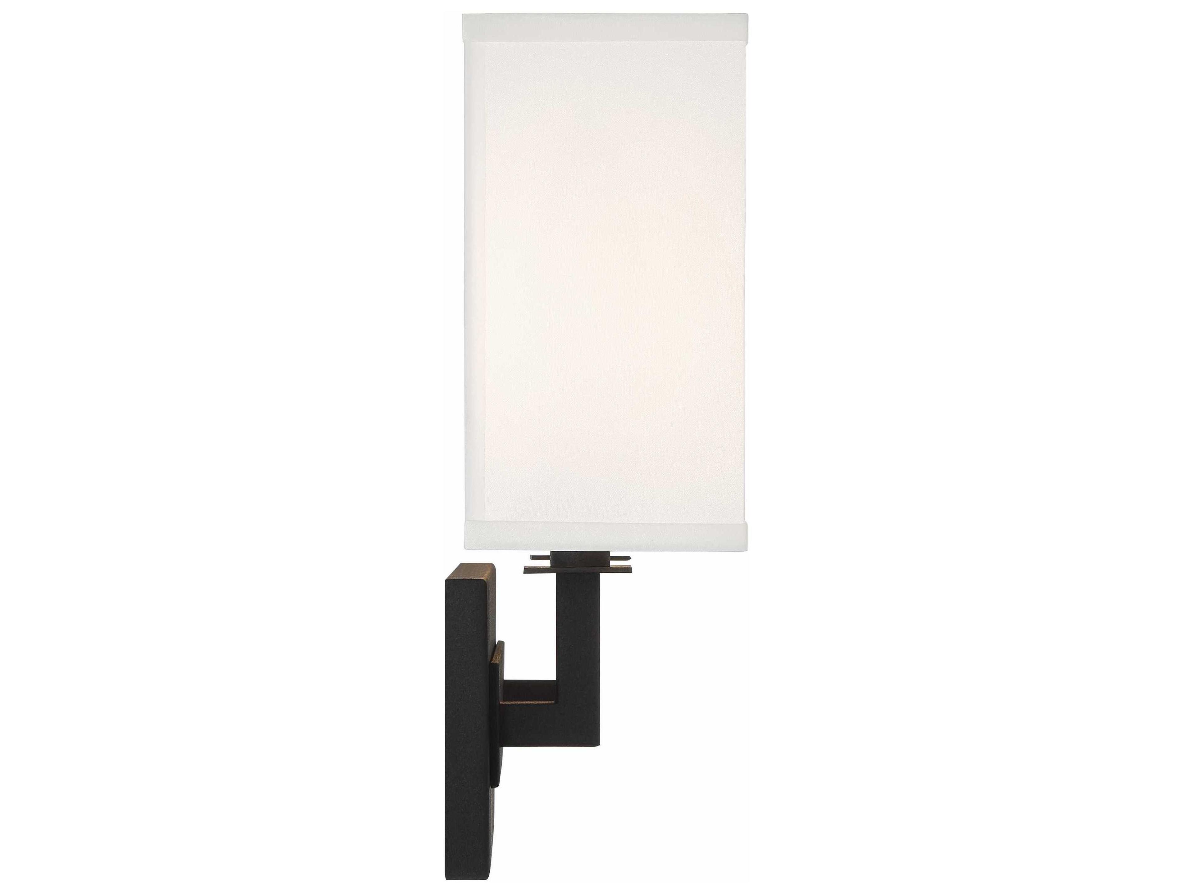 Crystorama Durham 2-Light Black Forged Wall Sconce
