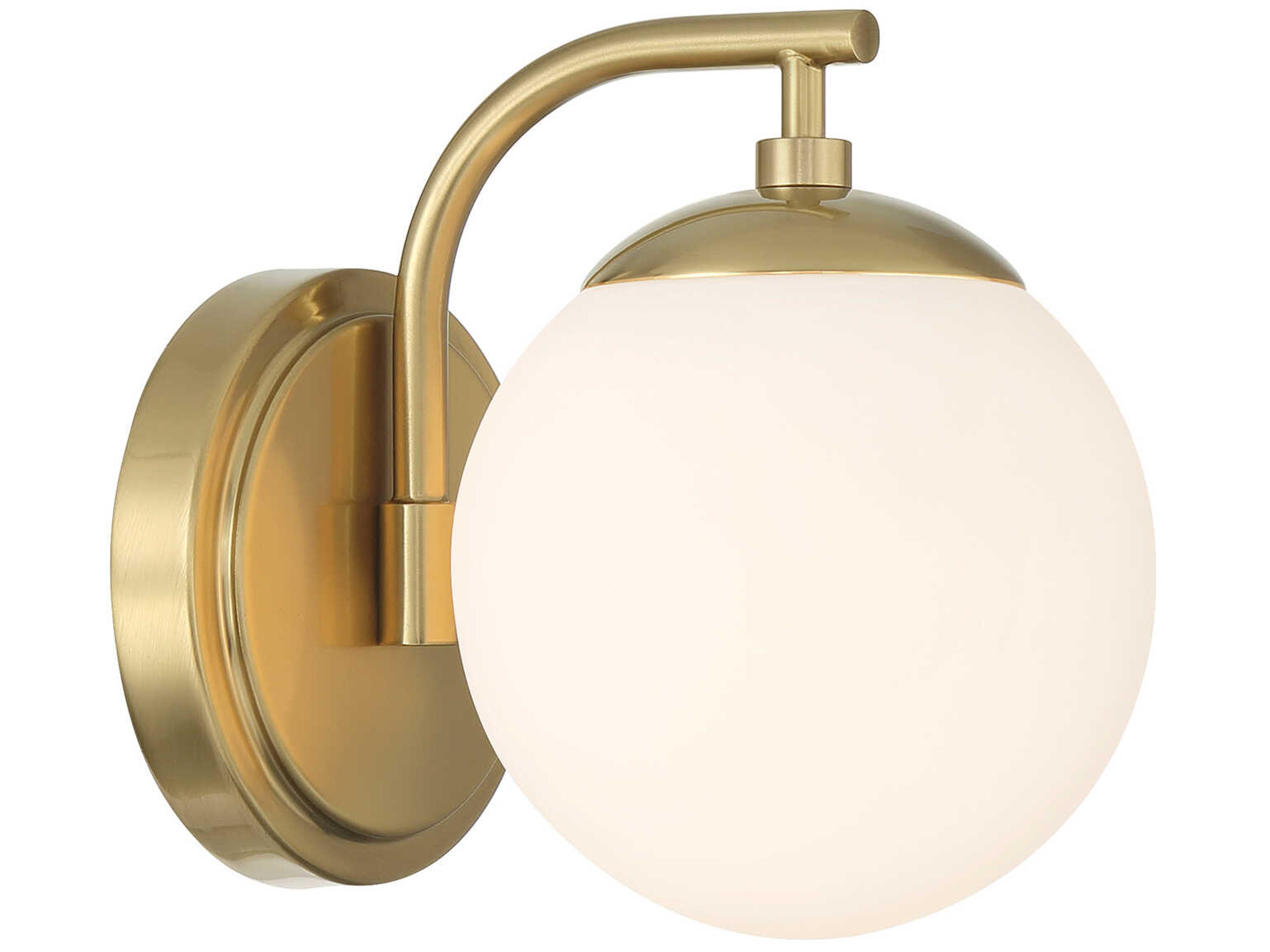 Maverick 1-Light Vibrant Gold Wall Sconce