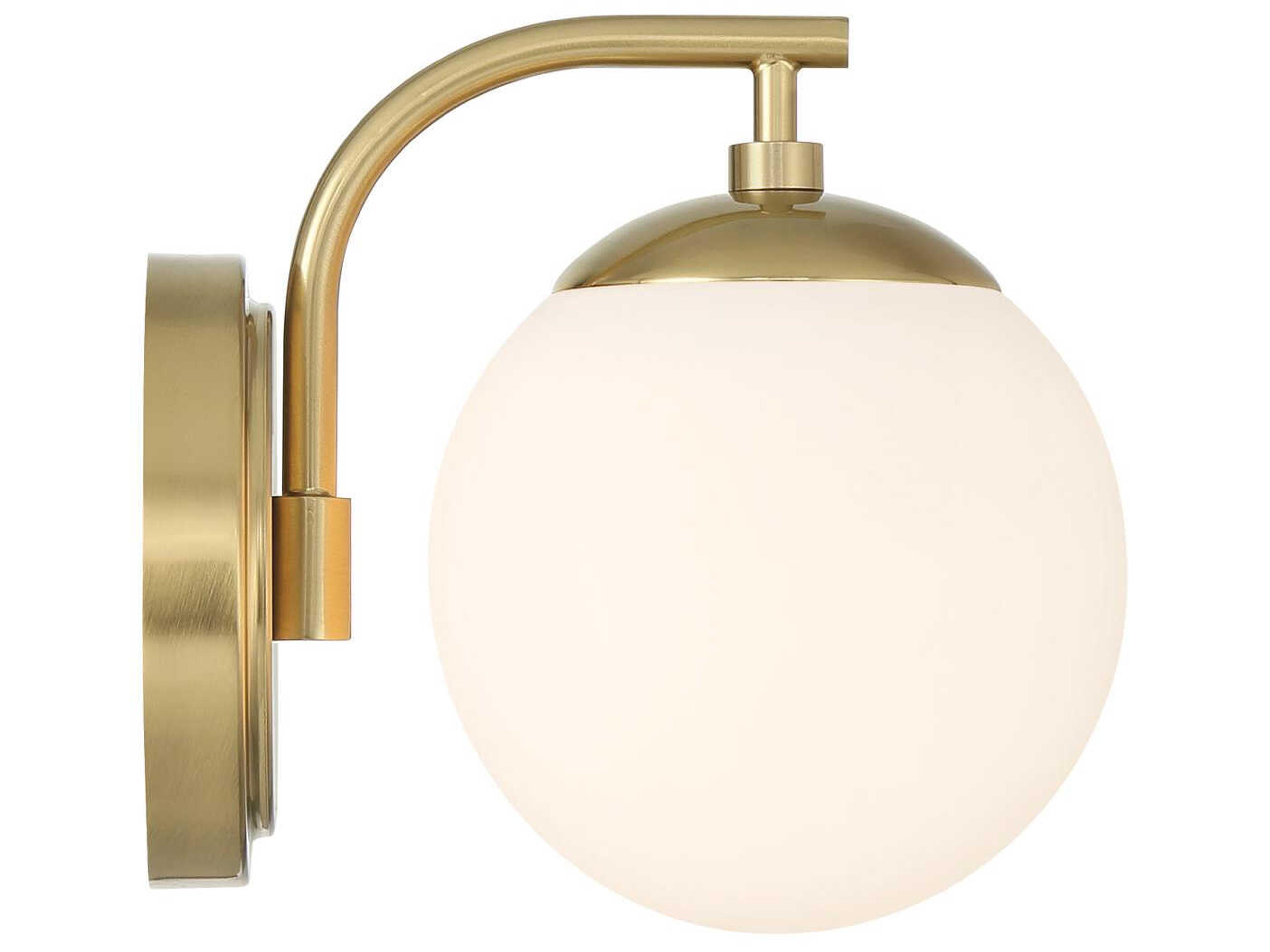 Crystorama Maverick 1-Light Vibrant Gold Wall Sconce
