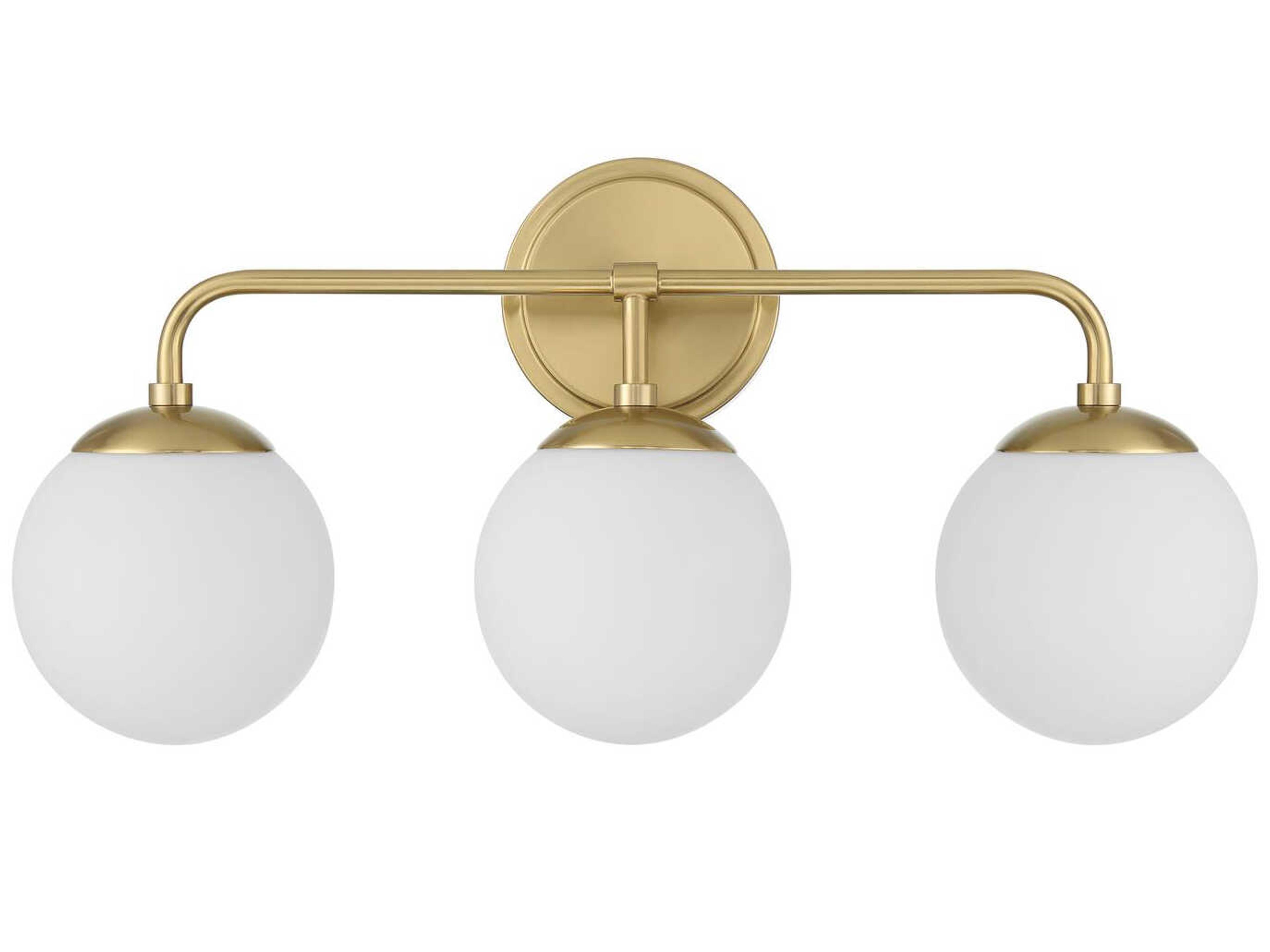 Crystorama Maverick 3-Light Vibrant Gold Vanity Light