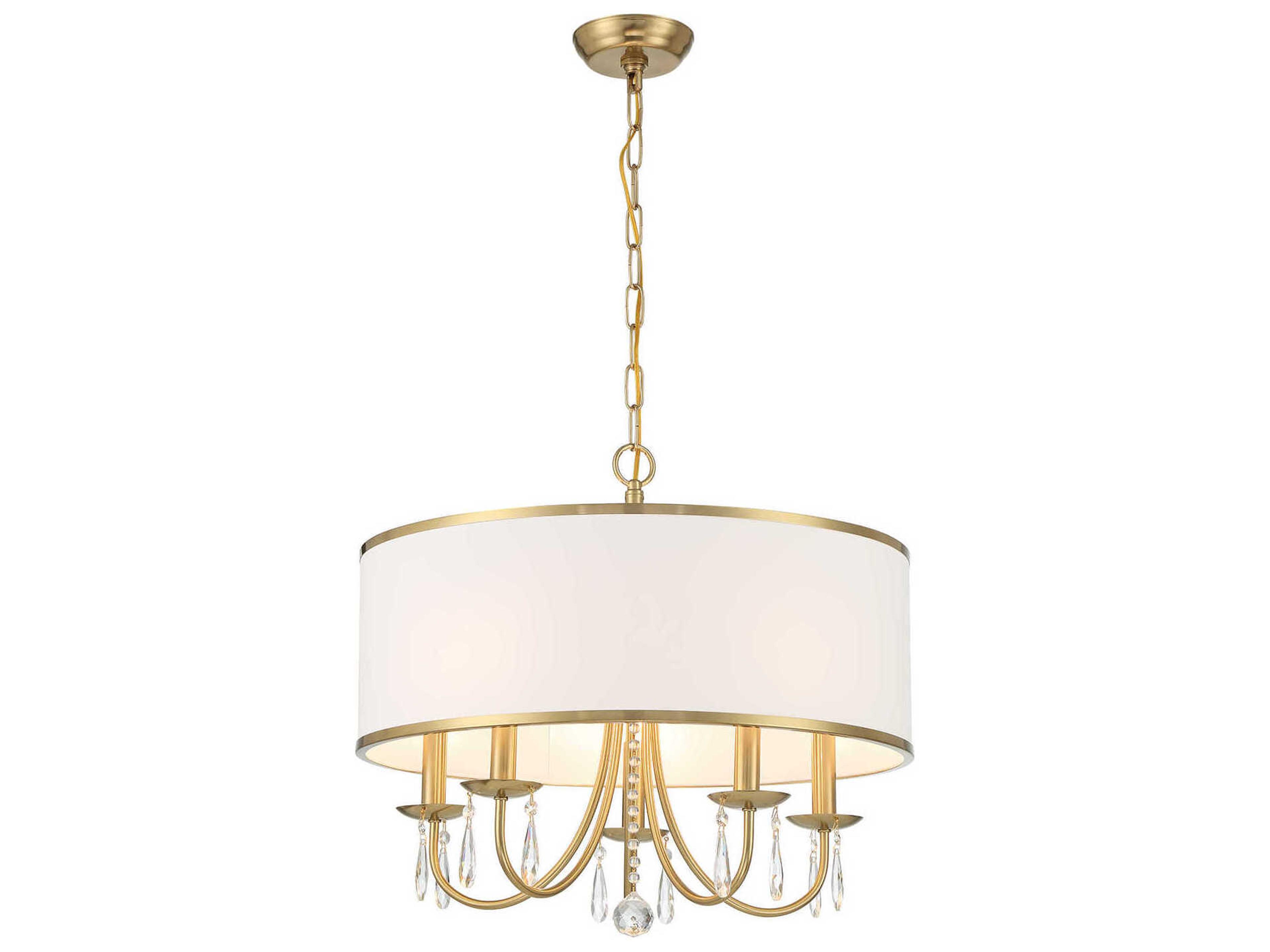 Adalynn 5-Light Vibrant Gold Drum Chandelier