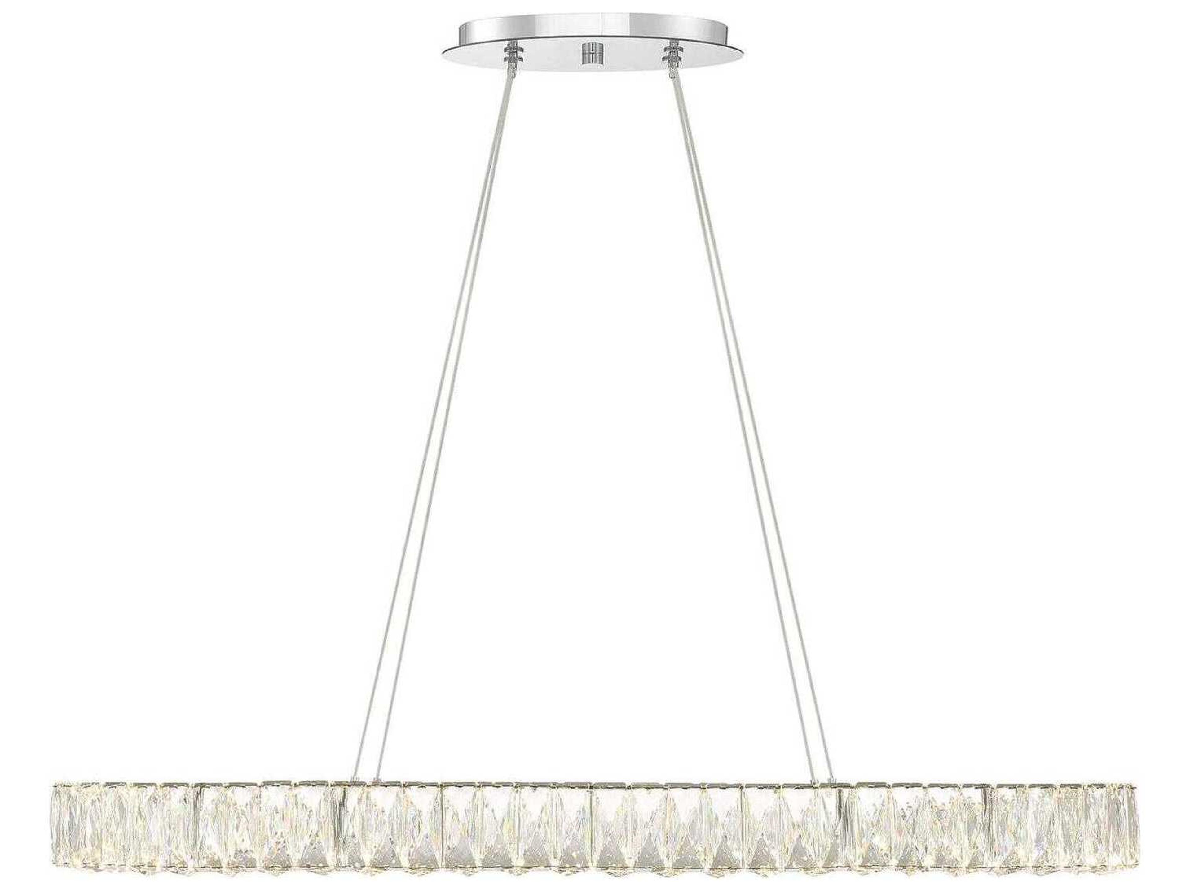 Crystorama Kinsley 1-Light Polished Chrome Island Pendant
