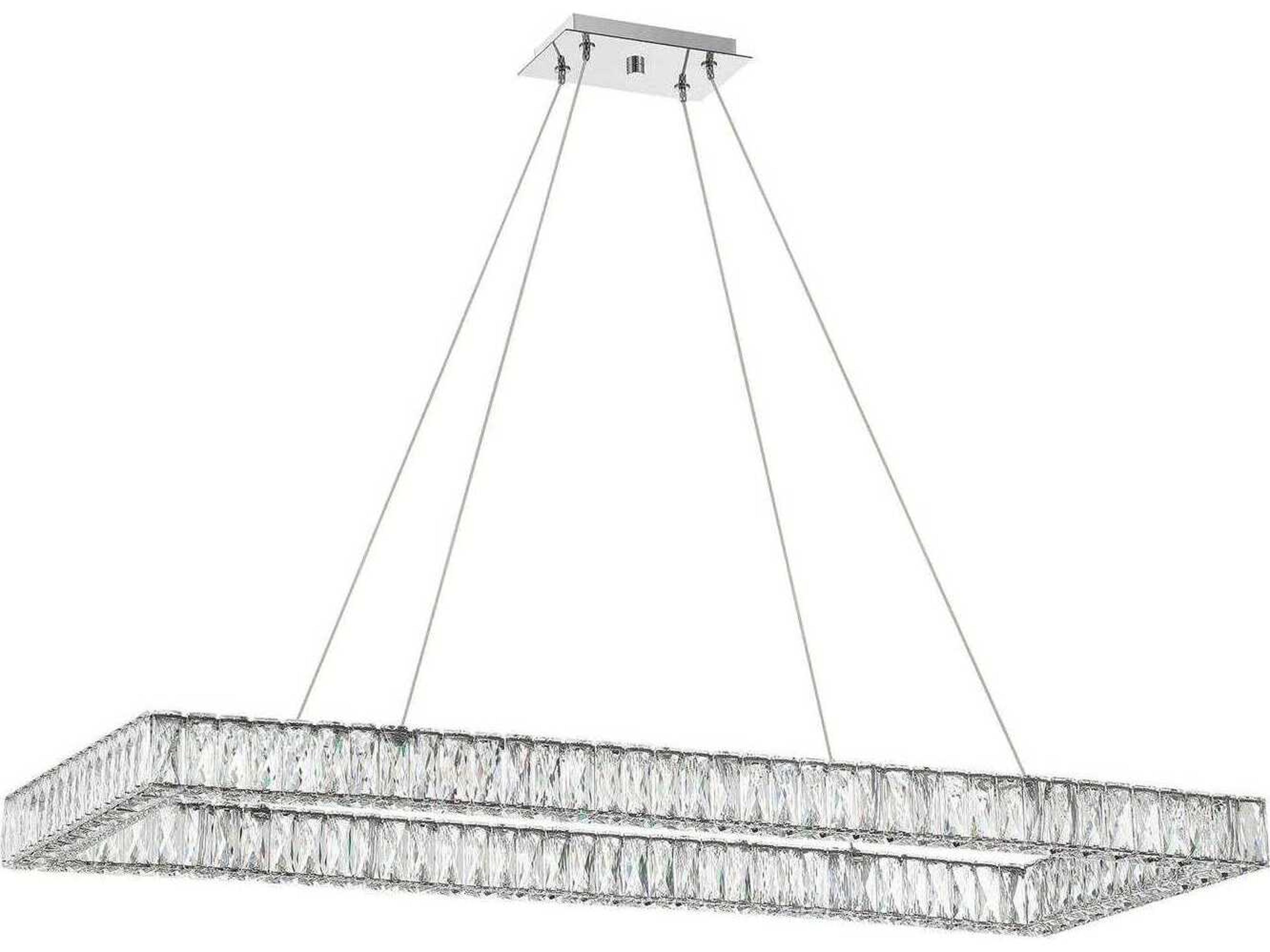 Crystorama Kinsley 1-Light Polished Chrome Island Pendant