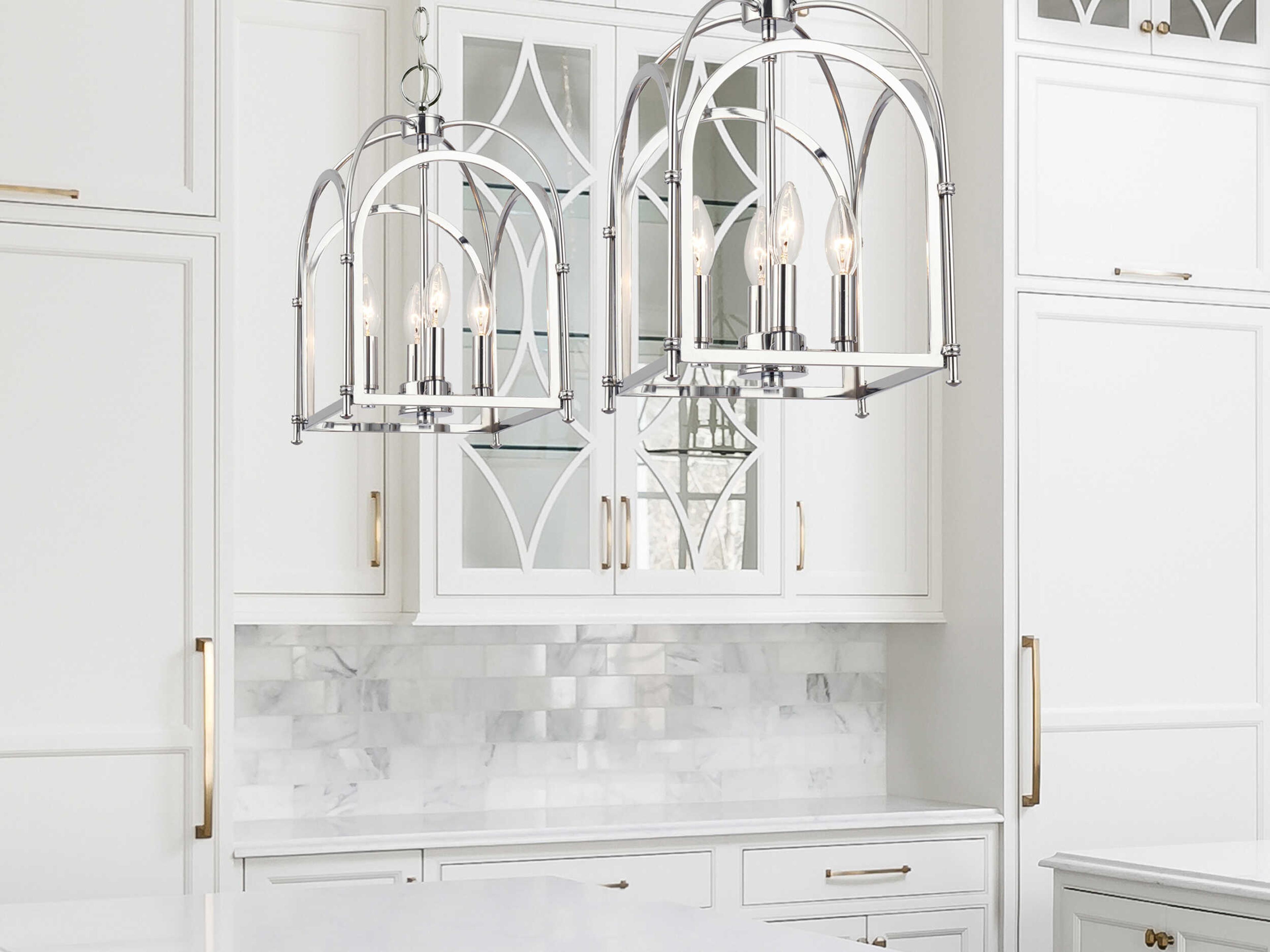 Crystorama Kai 4-Light Polished Chrome Mini Pendant