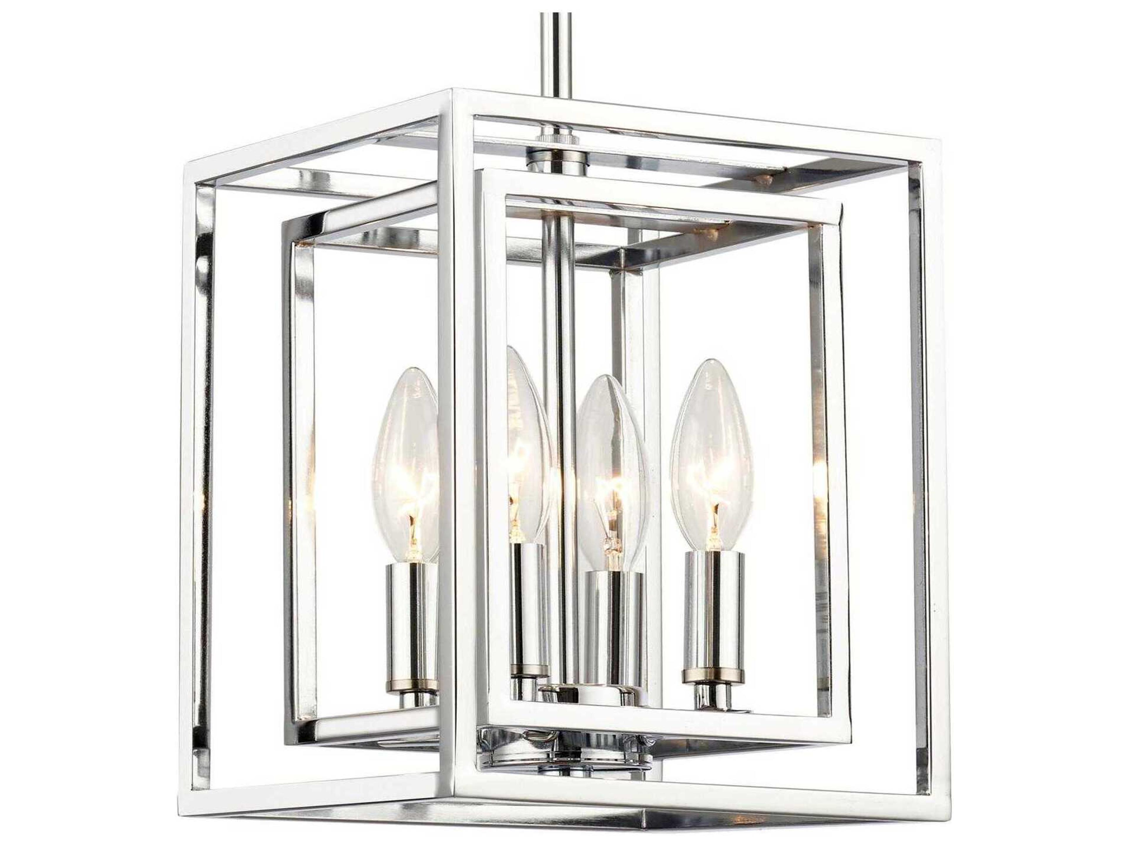 Crystorama Kai 4-Light Polished Chrome Mini Pendant