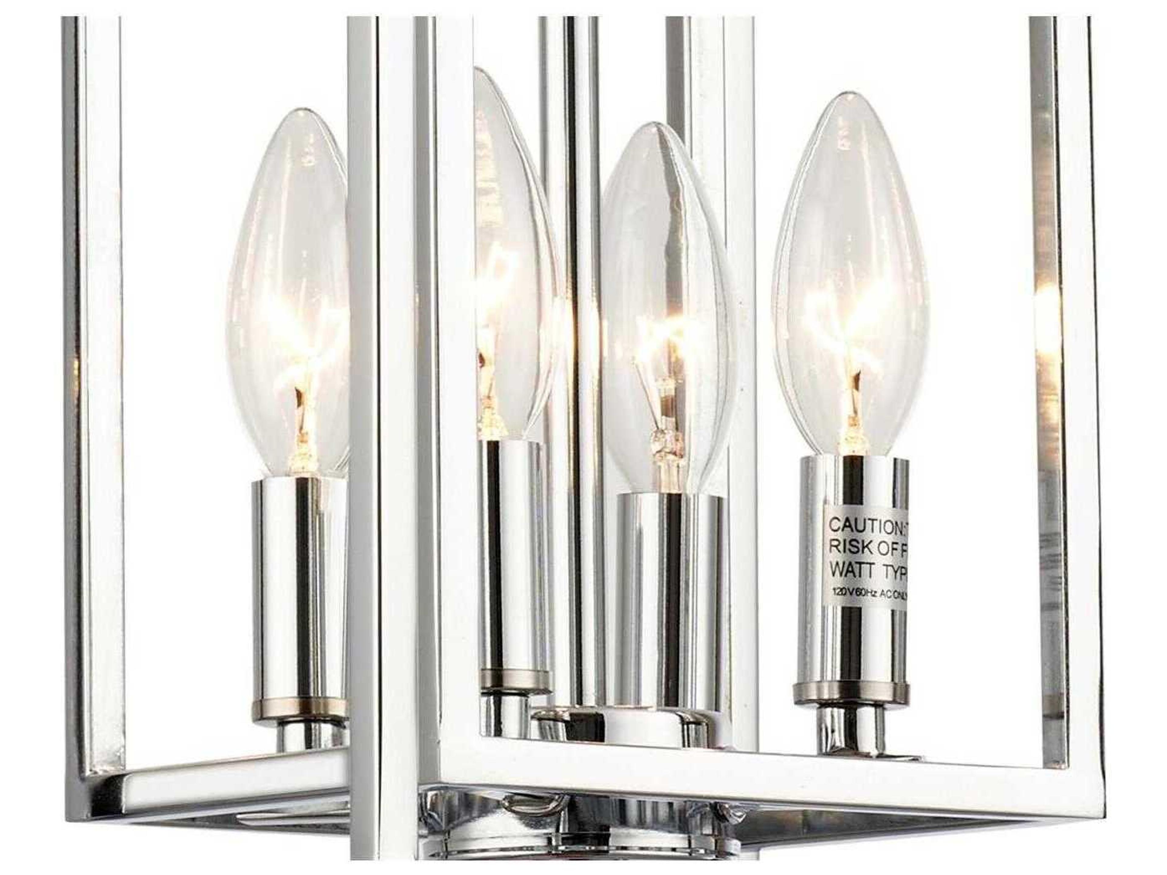 Crystorama Kai 4-Light Polished Chrome Mini Pendant