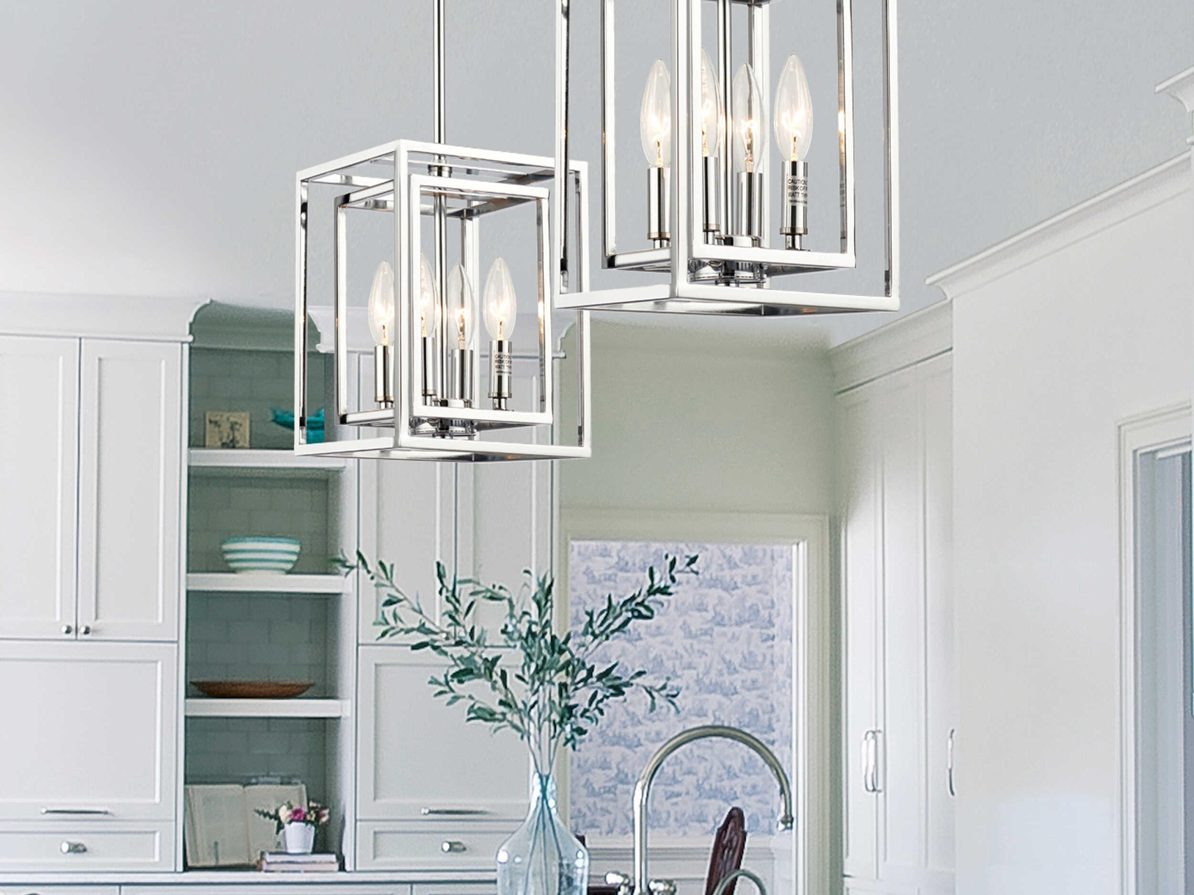 Crystorama Kai 4-Light Polished Chrome Mini Pendant