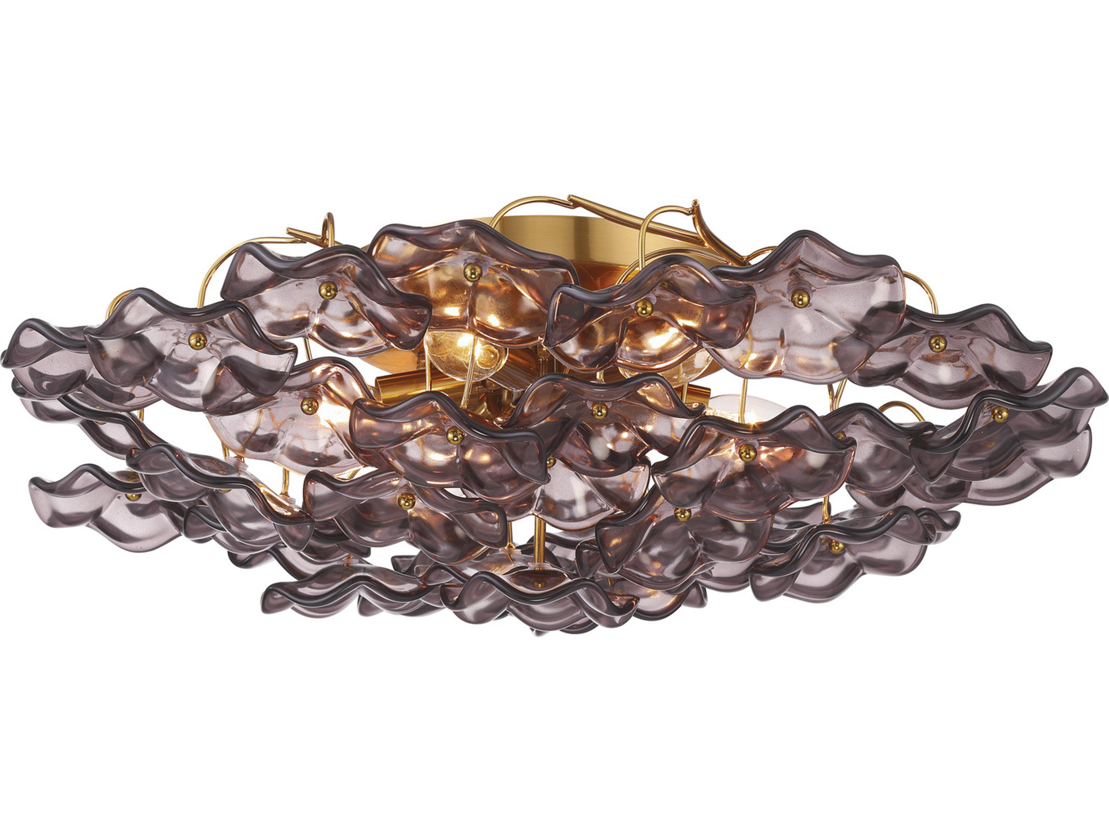 Esme 6-Light Purple Semi Flush Mount