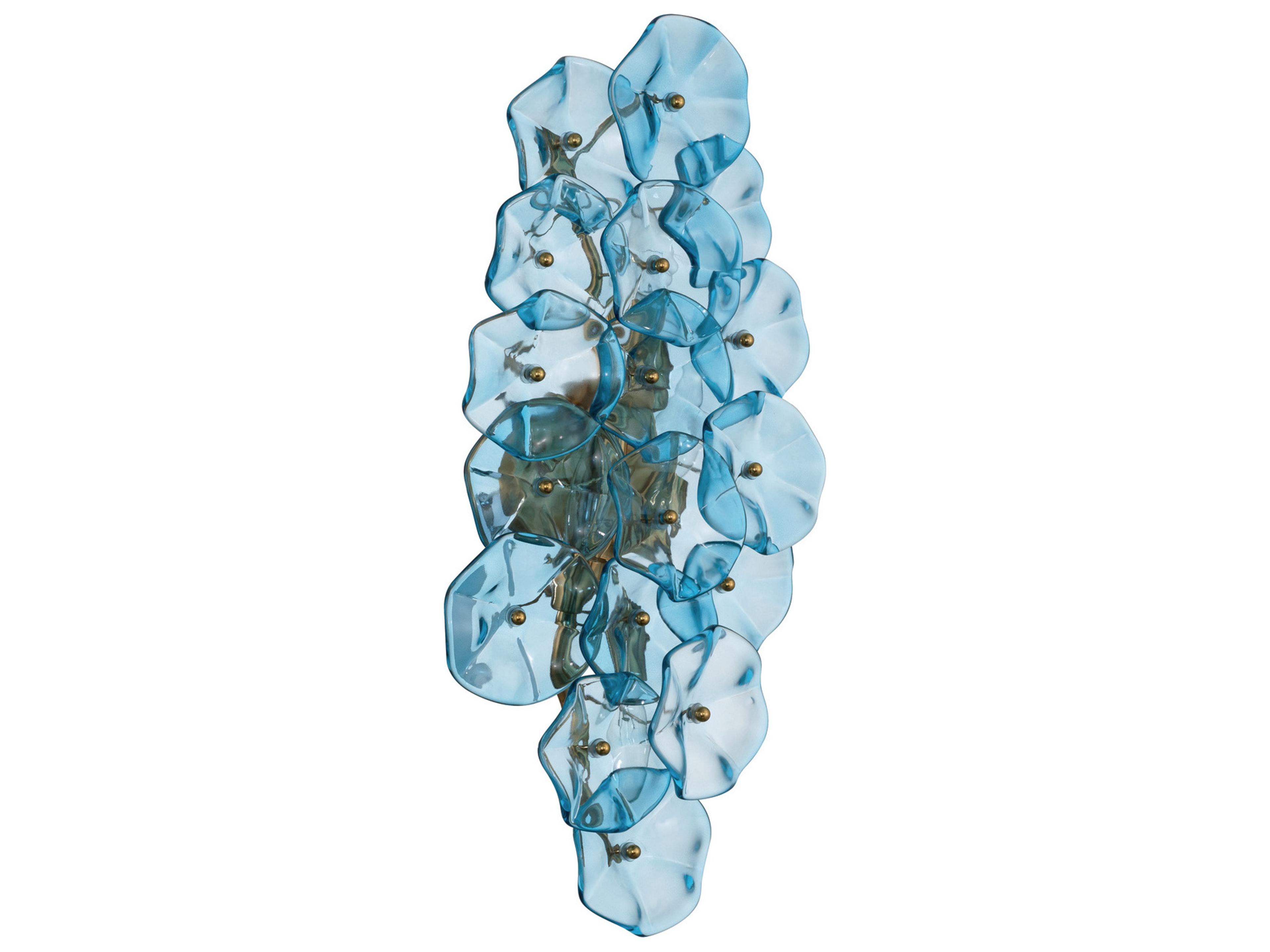Crystorama Esme 4-Light Blue Wall Sconce
