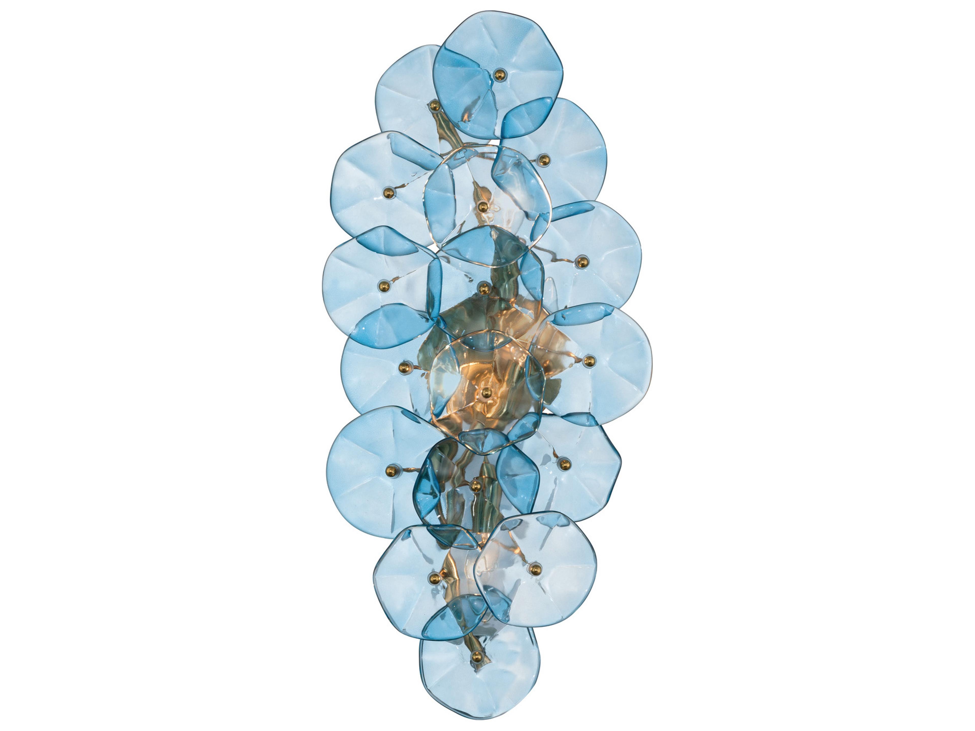 Crystorama Esme 4-Light Blue Wall Sconce