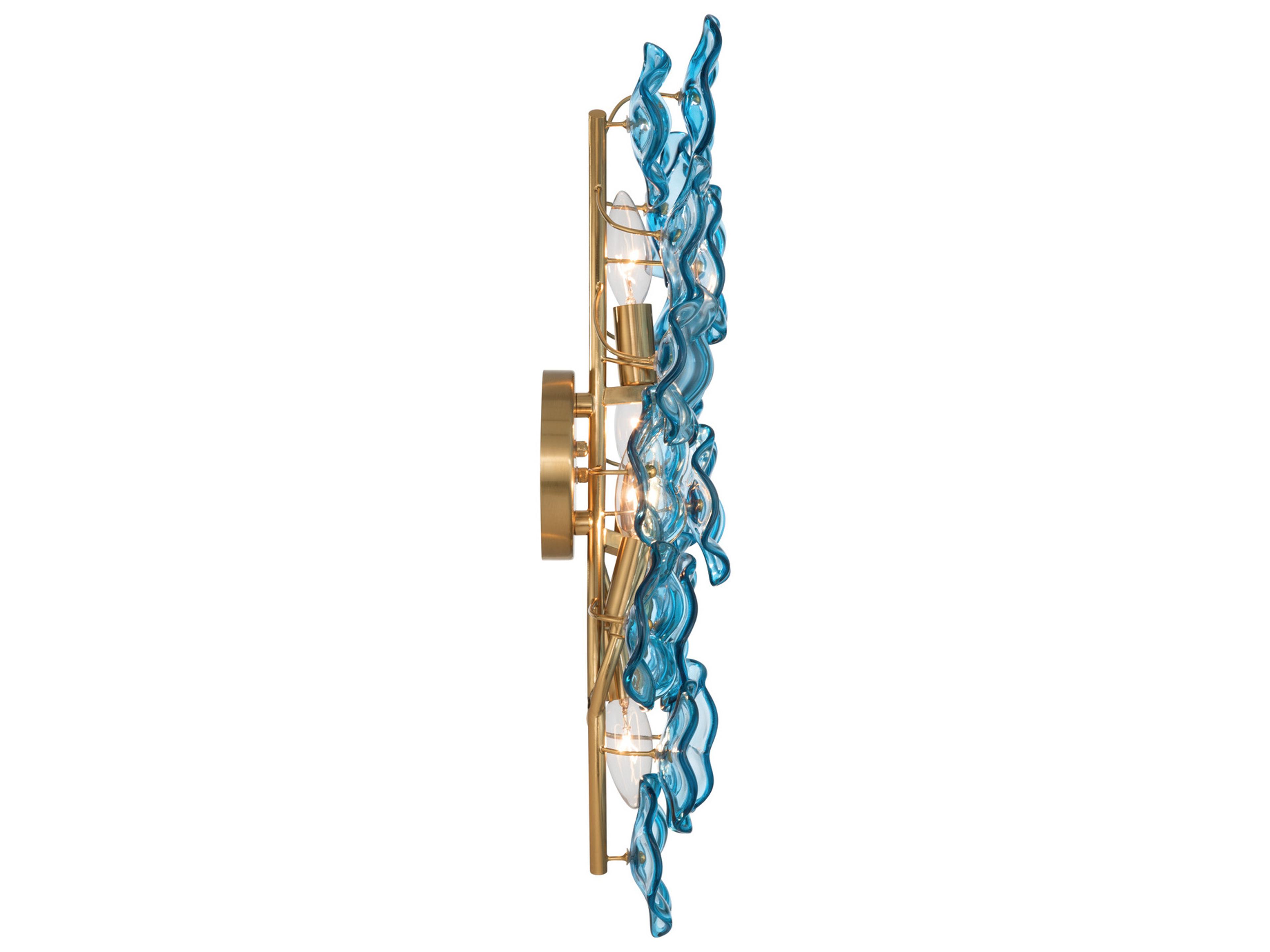 Crystorama Esme 4-Light Blue Wall Sconce
