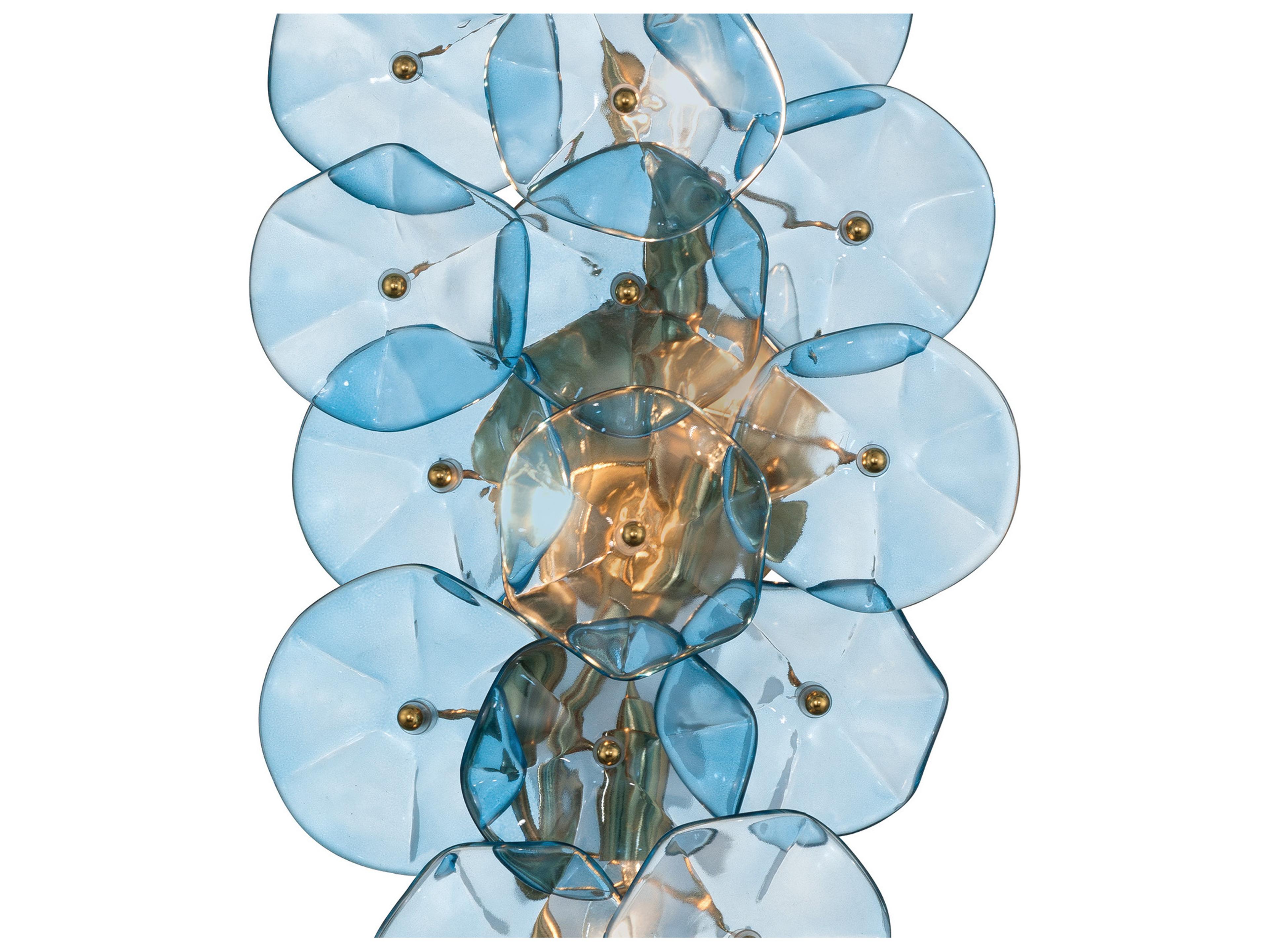 Crystorama Esme 4-Light Blue Wall Sconce