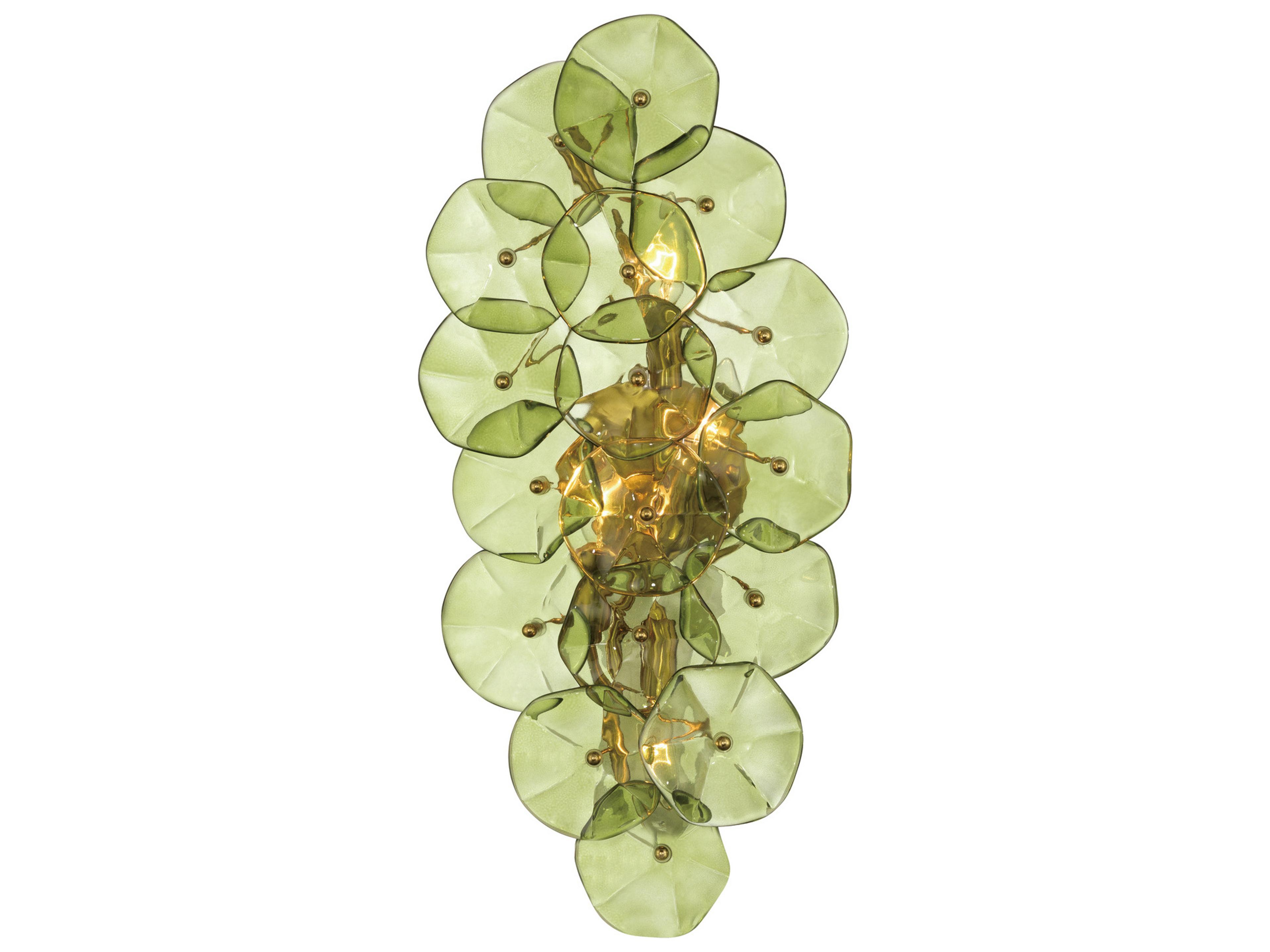 Crystorama Esme 4-Light Green Wall Sconce