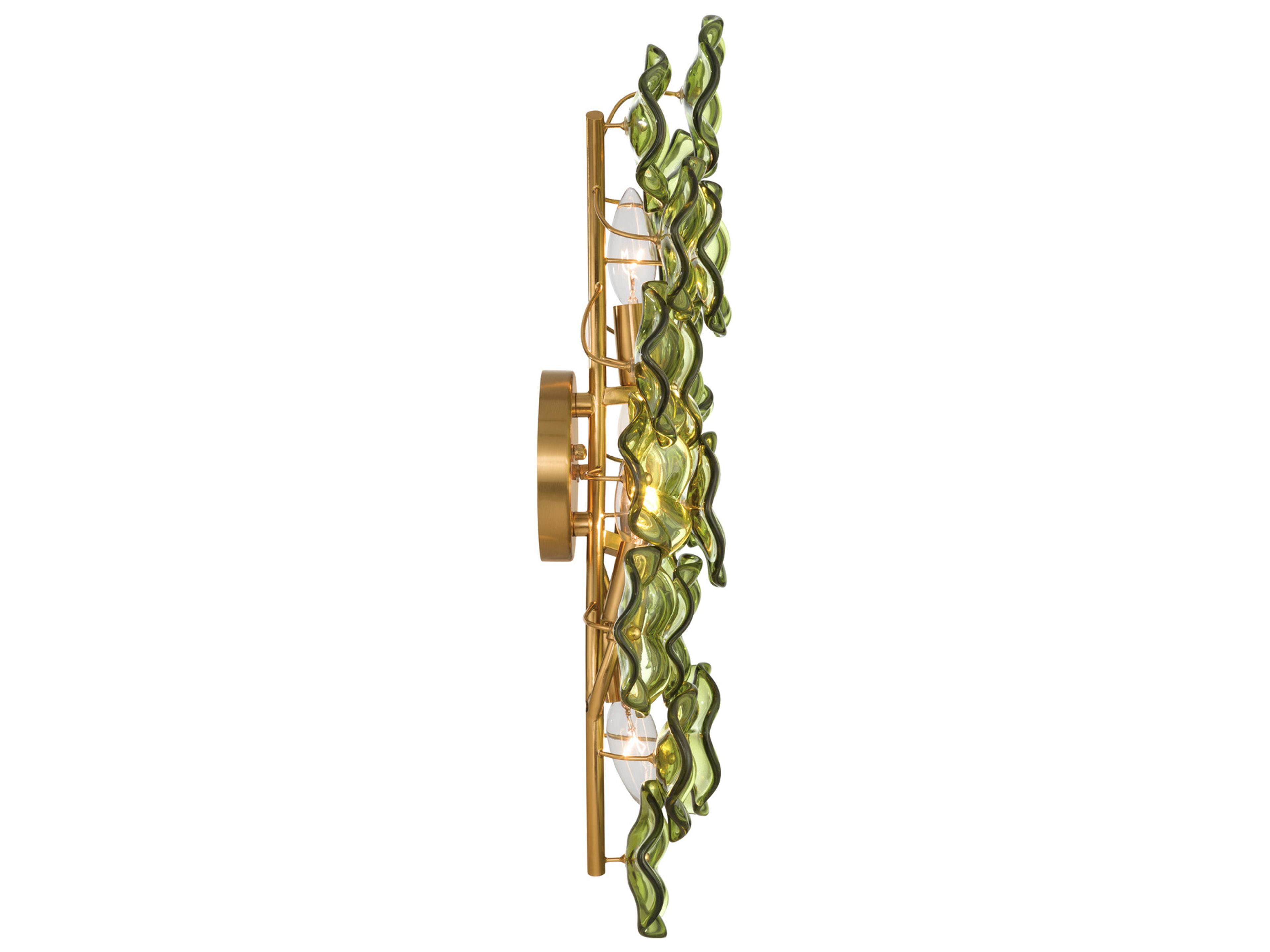 Crystorama Esme 4-Light Green Wall Sconce