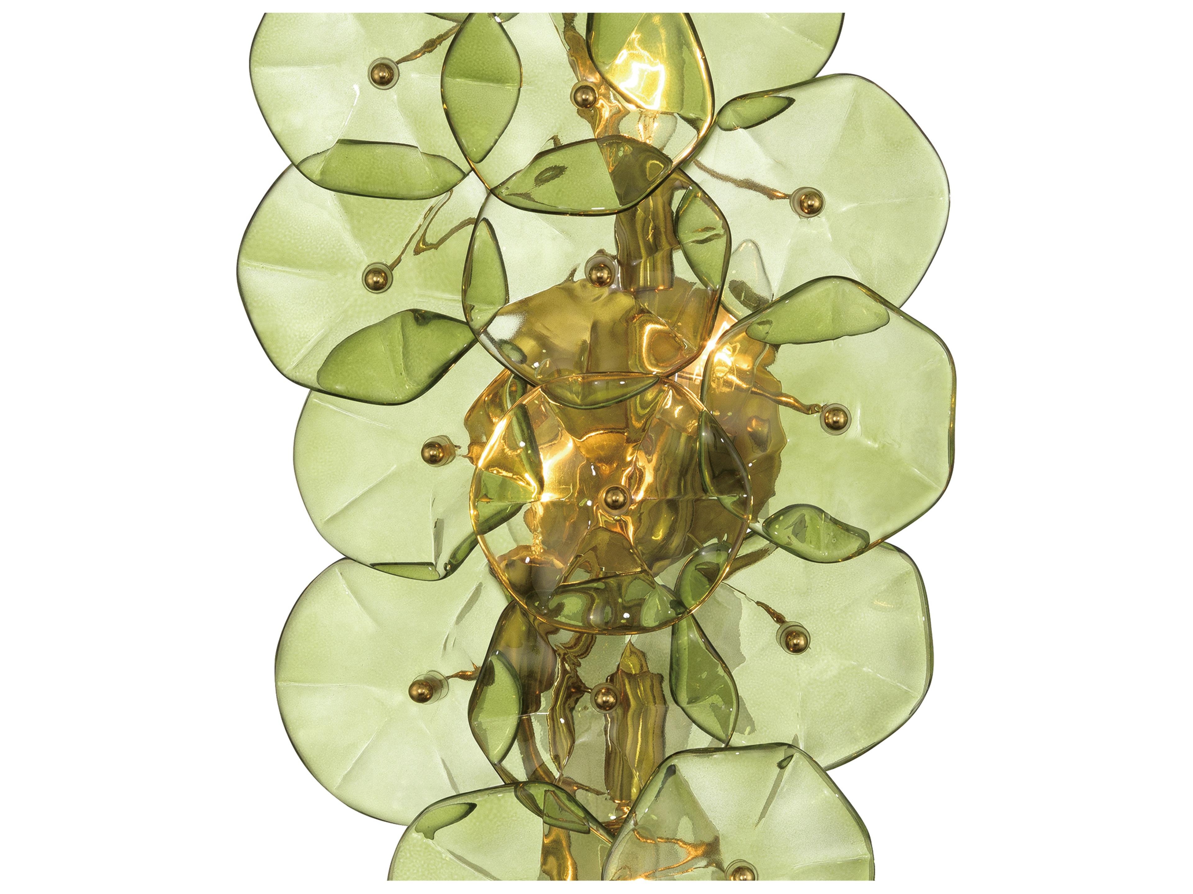 Crystorama Esme 4-Light Green Wall Sconce