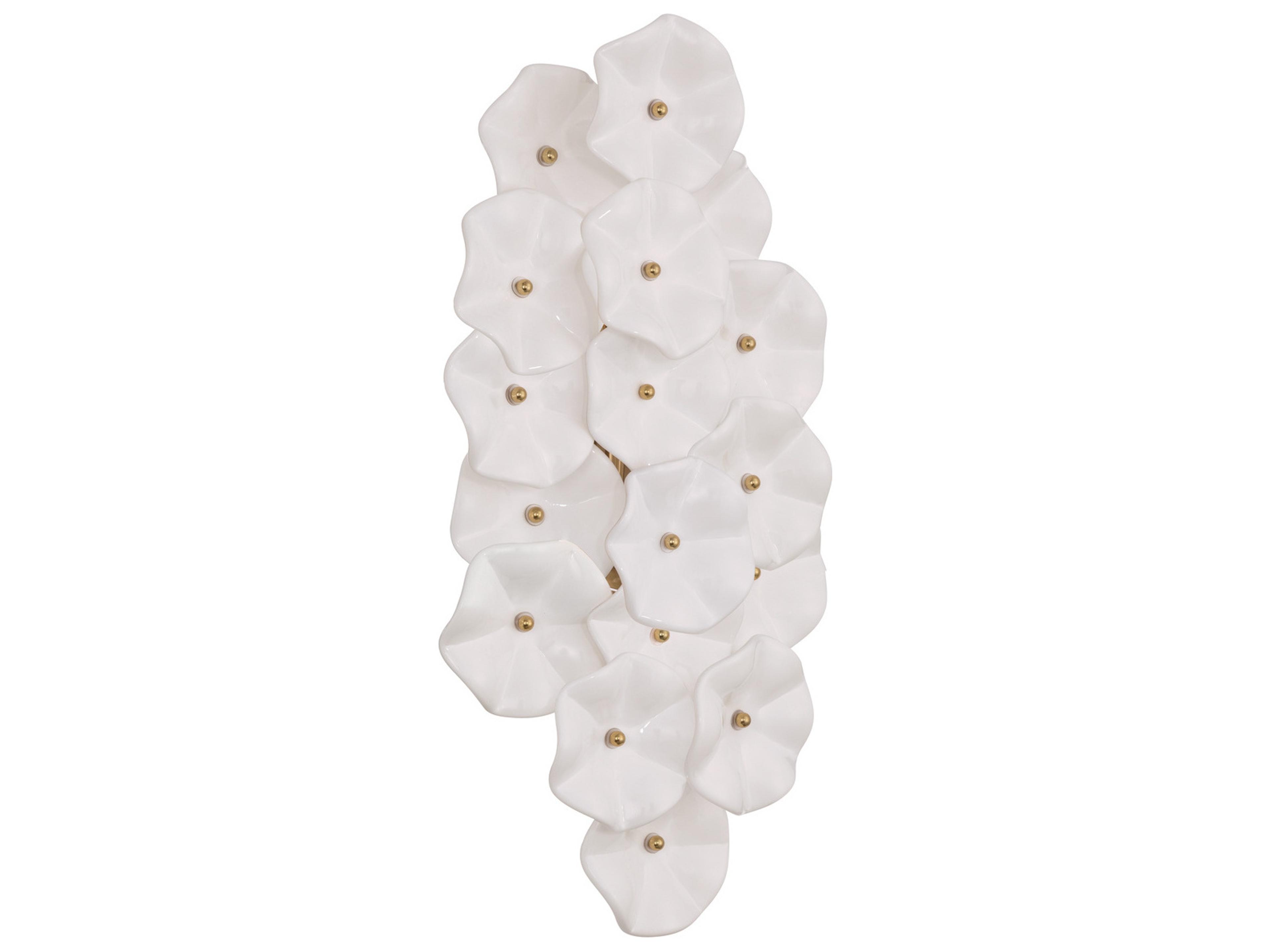 Crystorama Esme 4-Light White Wall Sconce