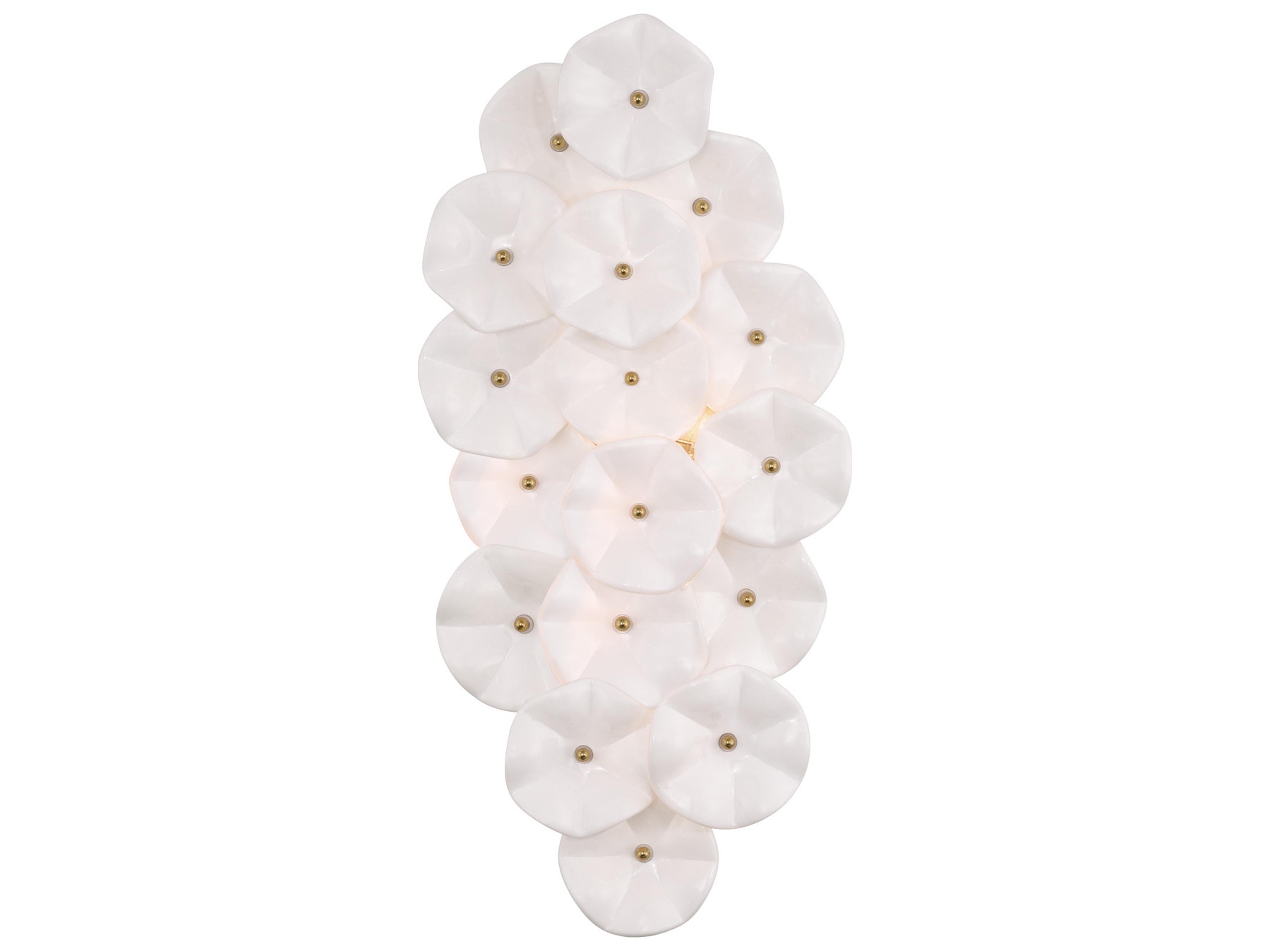 Crystorama Esme 4-Light White Wall Sconce