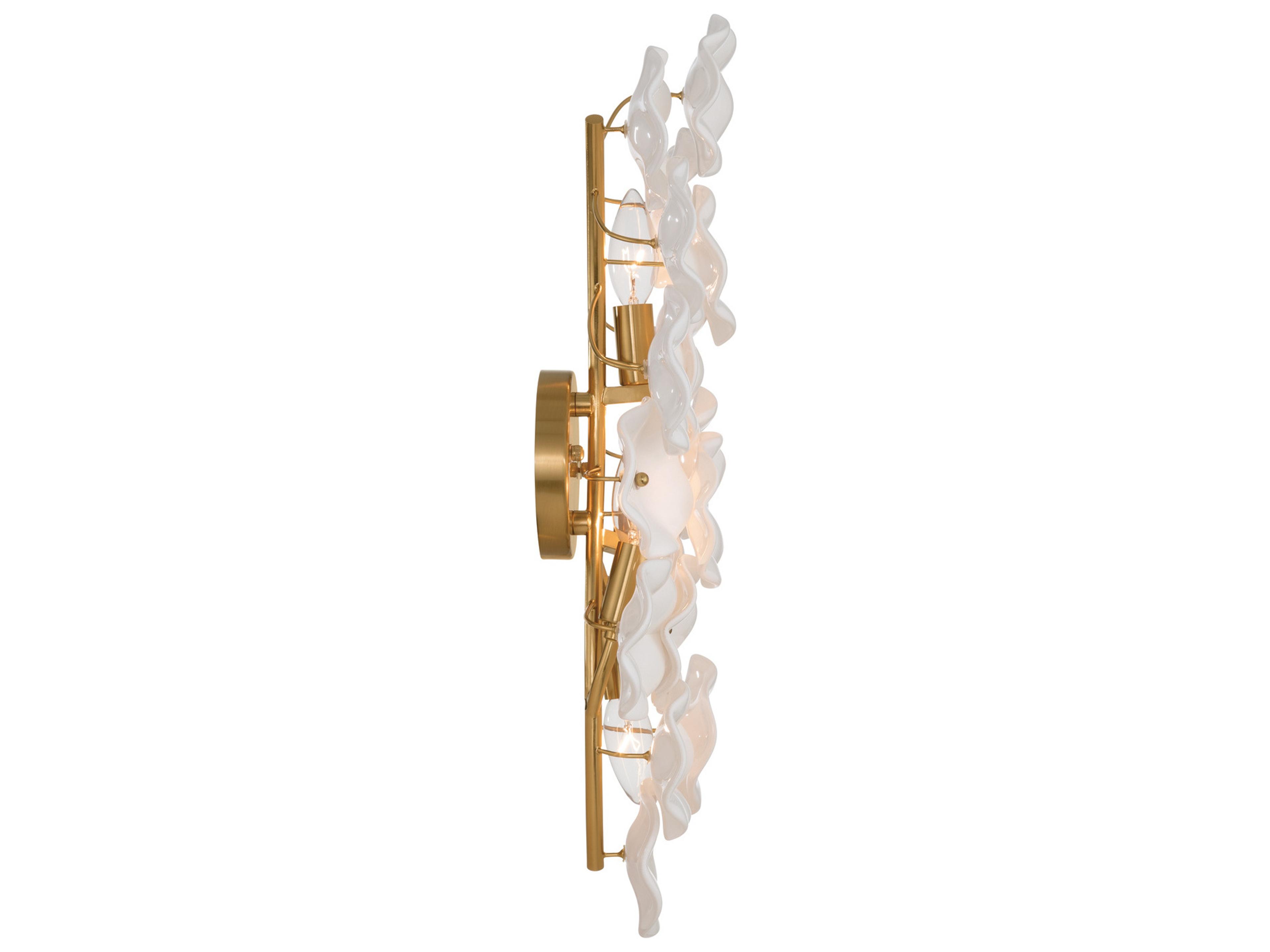Crystorama Esme 4-Light White Wall Sconce
