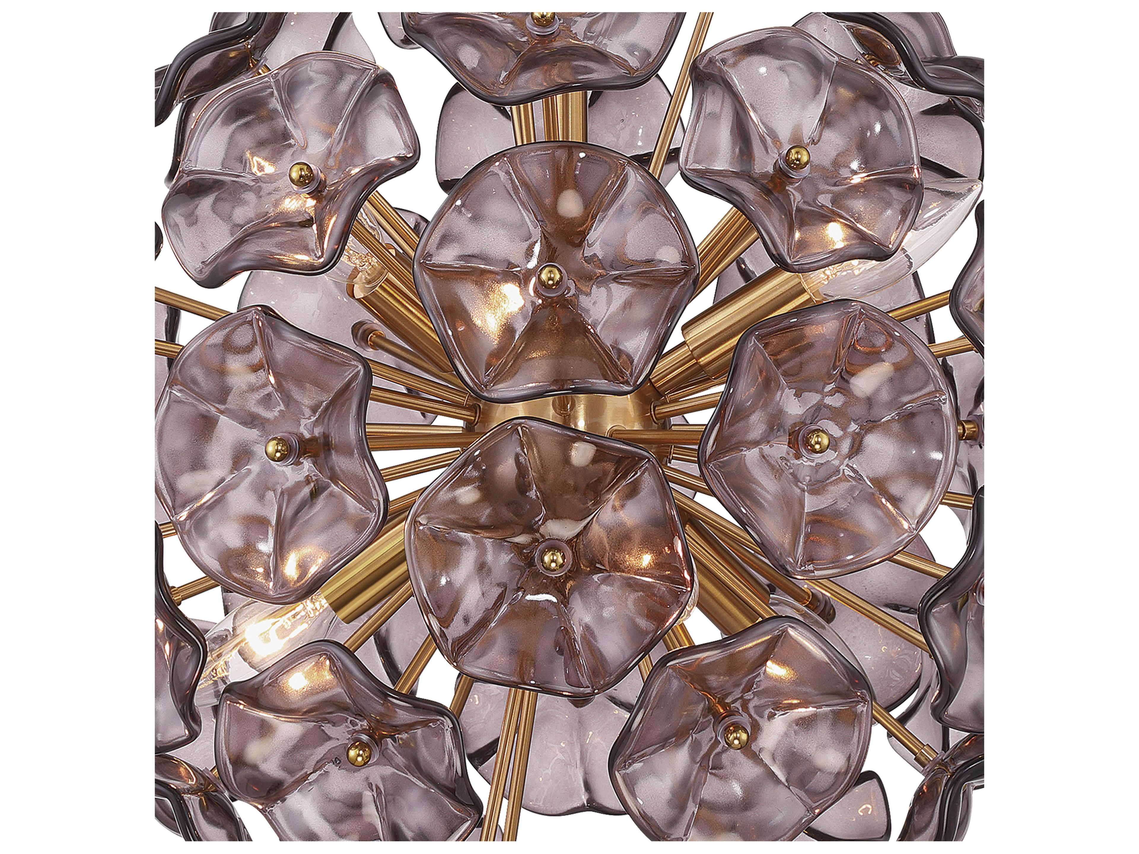 Crystorama Esme 6-Light Purple Pendant