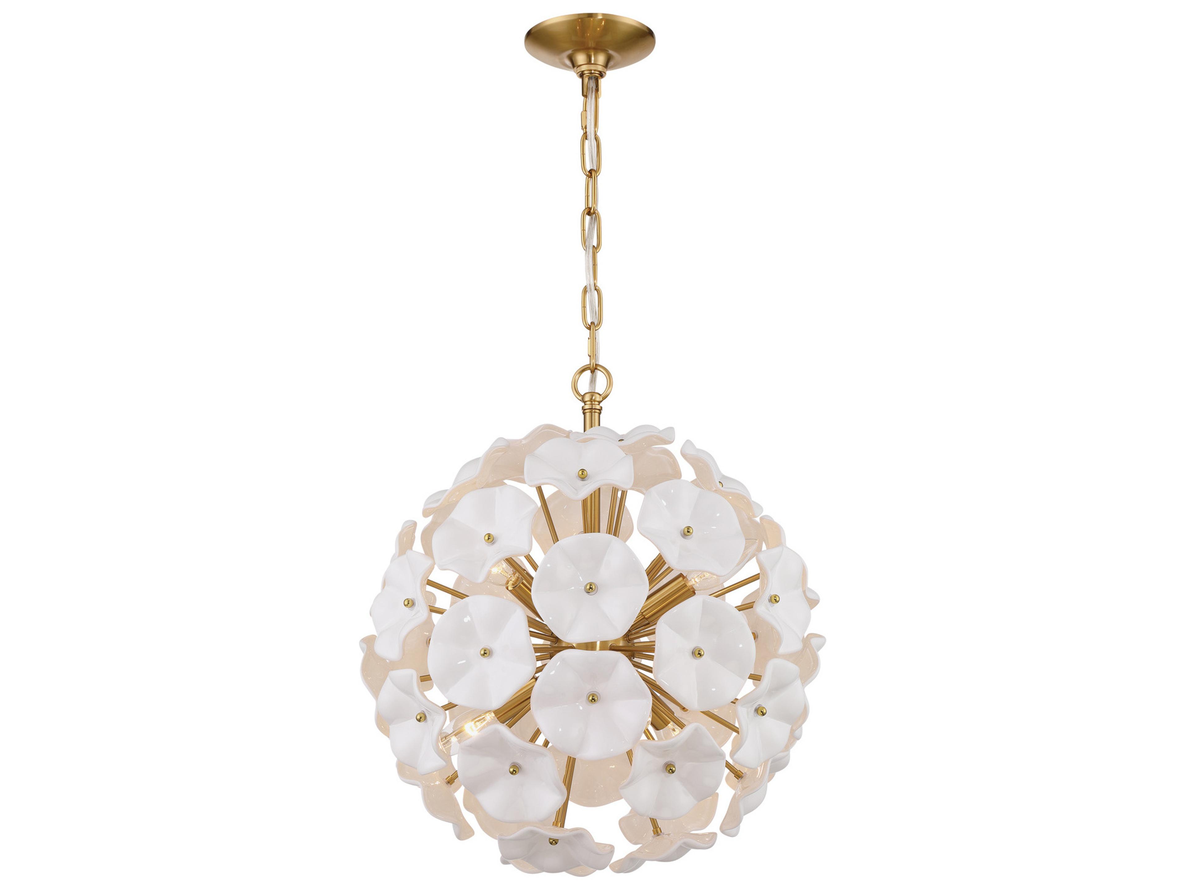 Esme 6-Light White Pendant