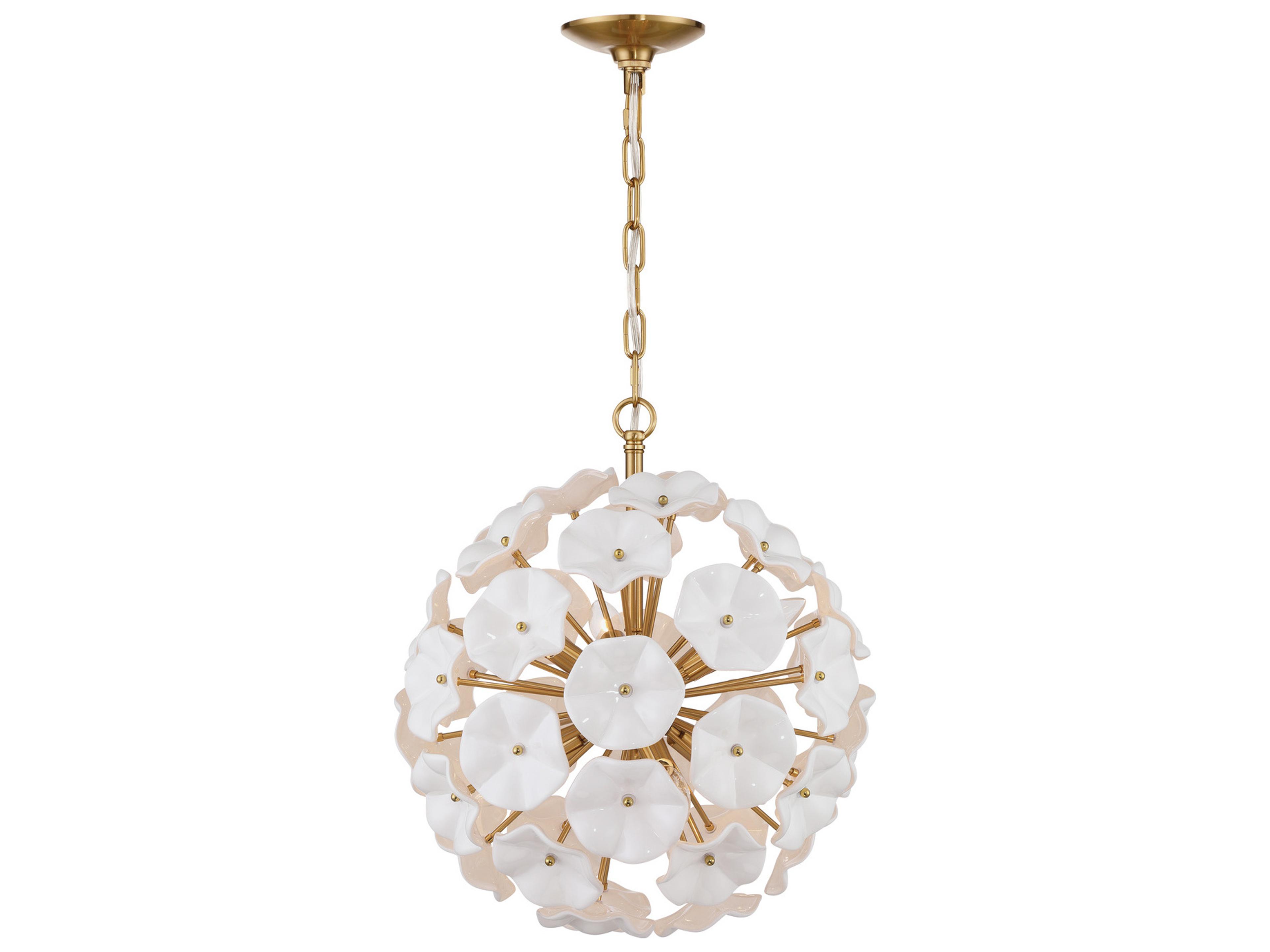 Crystorama Esme 6-Light White Pendant