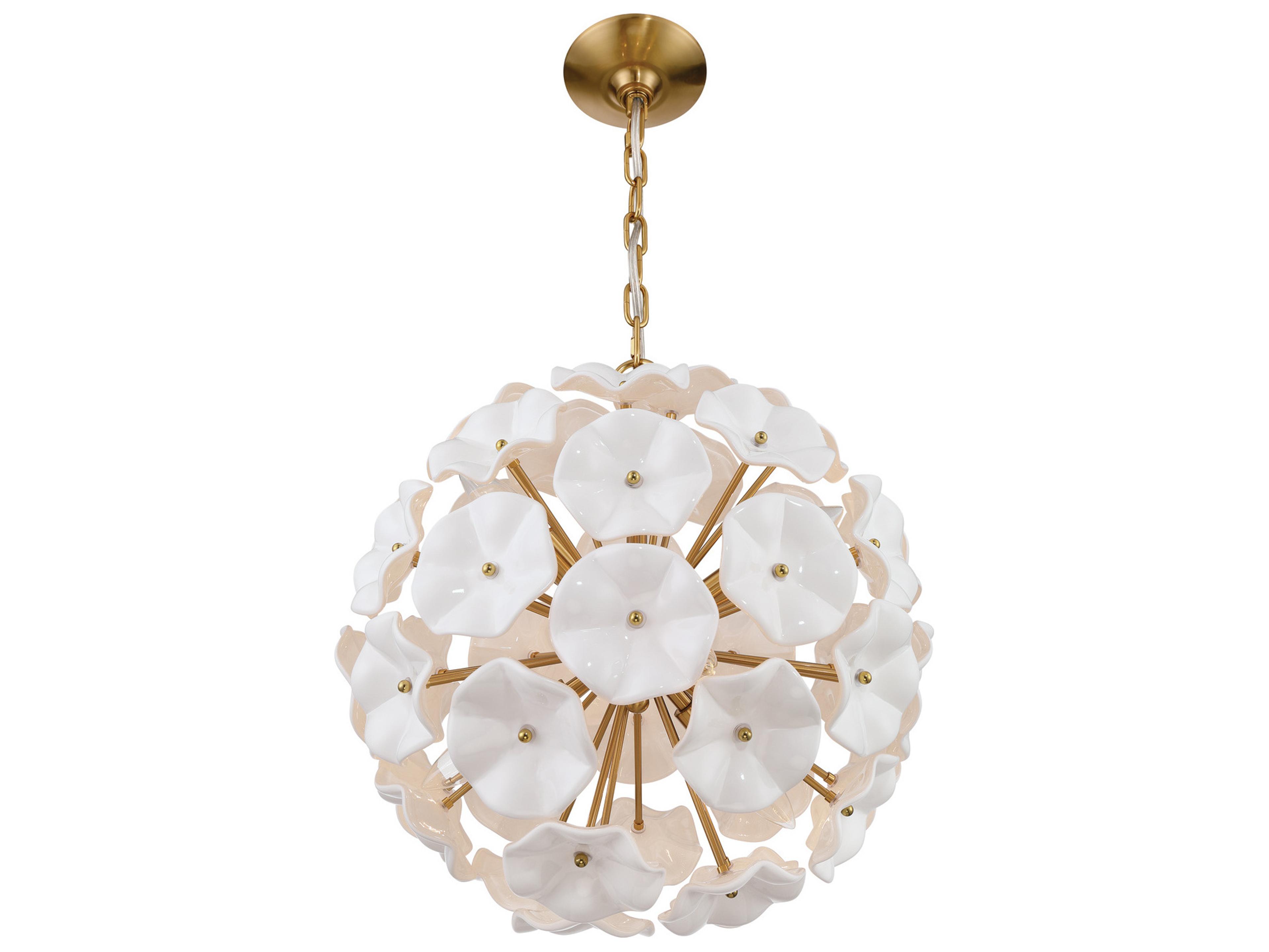 Crystorama Esme 6-Light White Pendant
